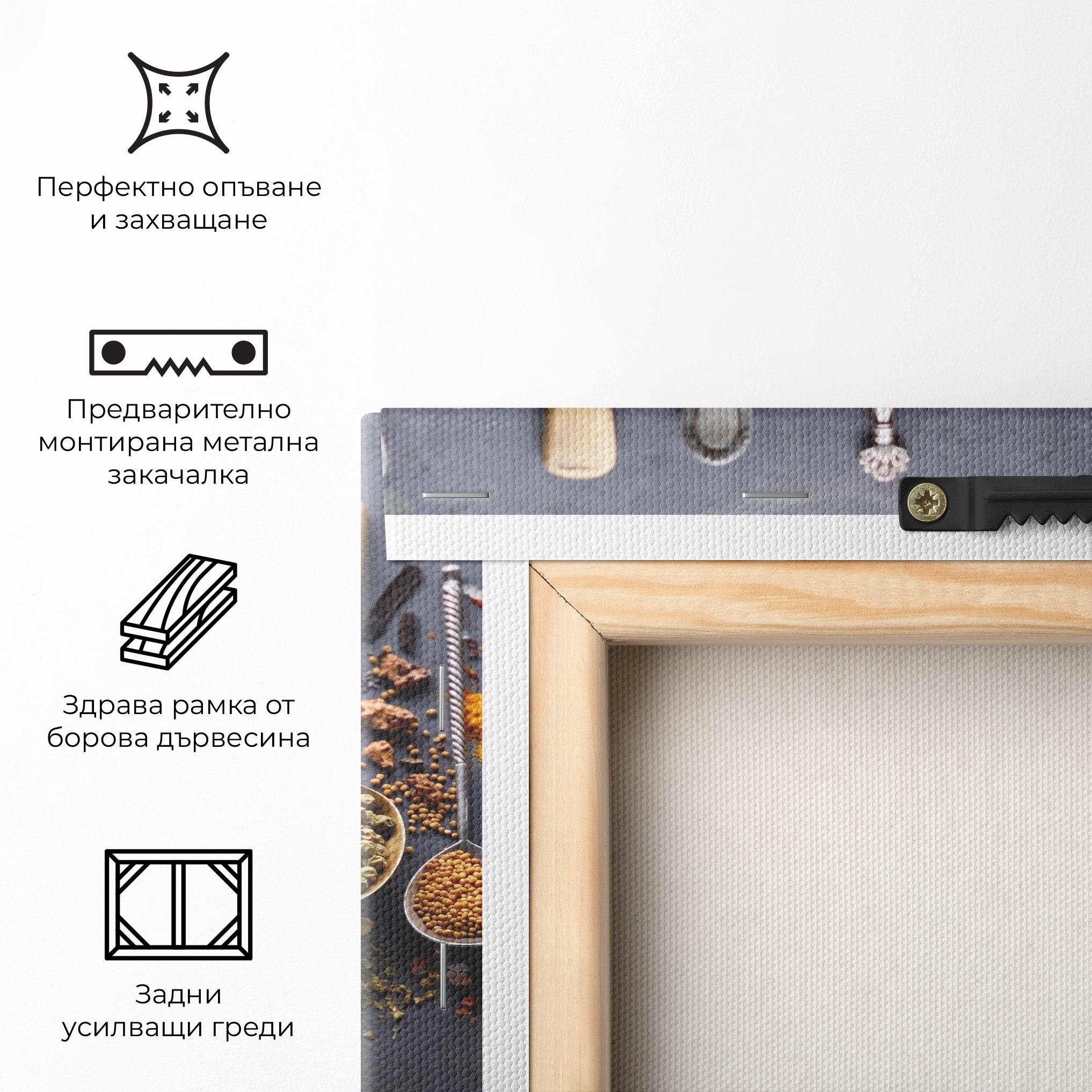 Картина на платно Spices Black Board mockup 5