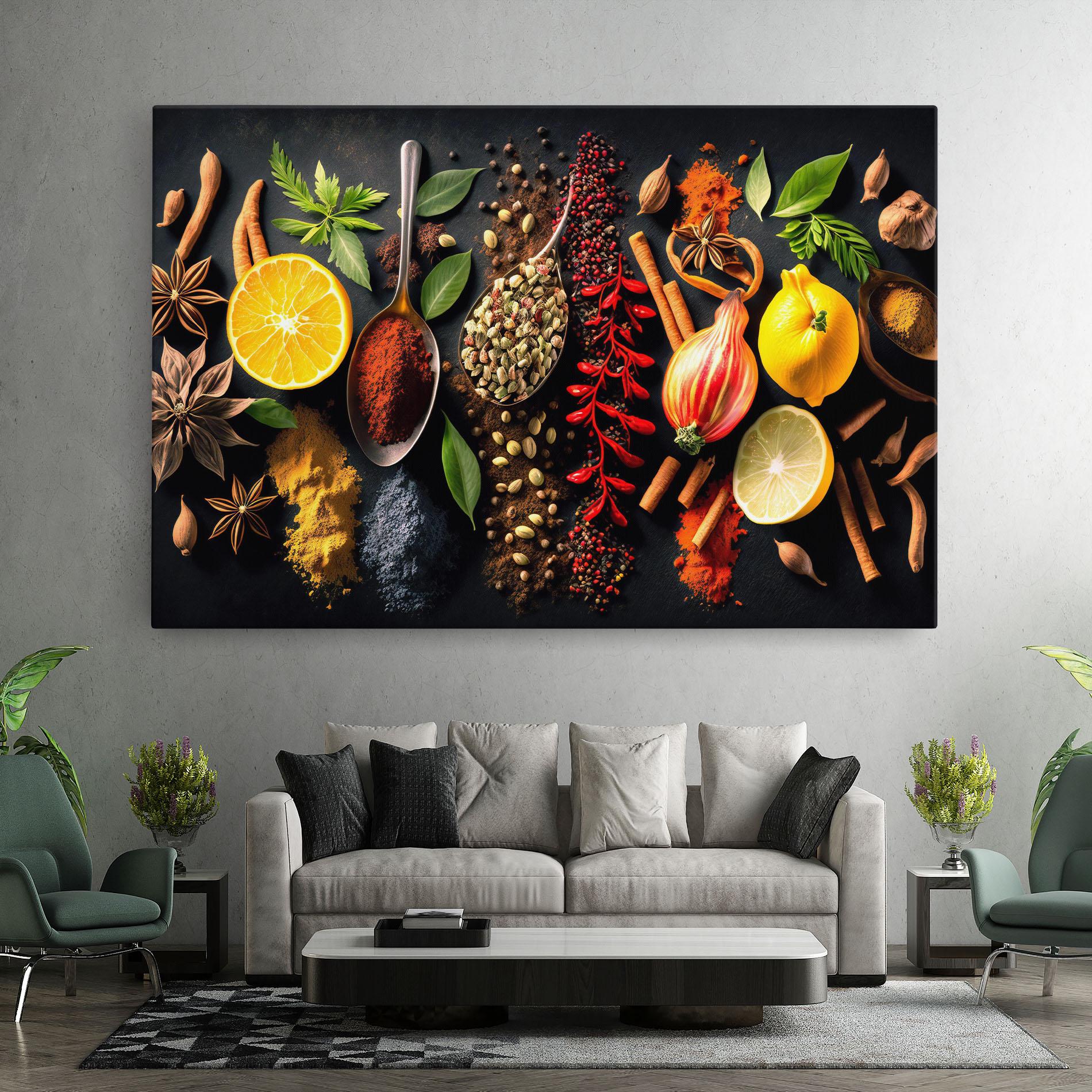 Картина на платно Closeup Pices mockup 7