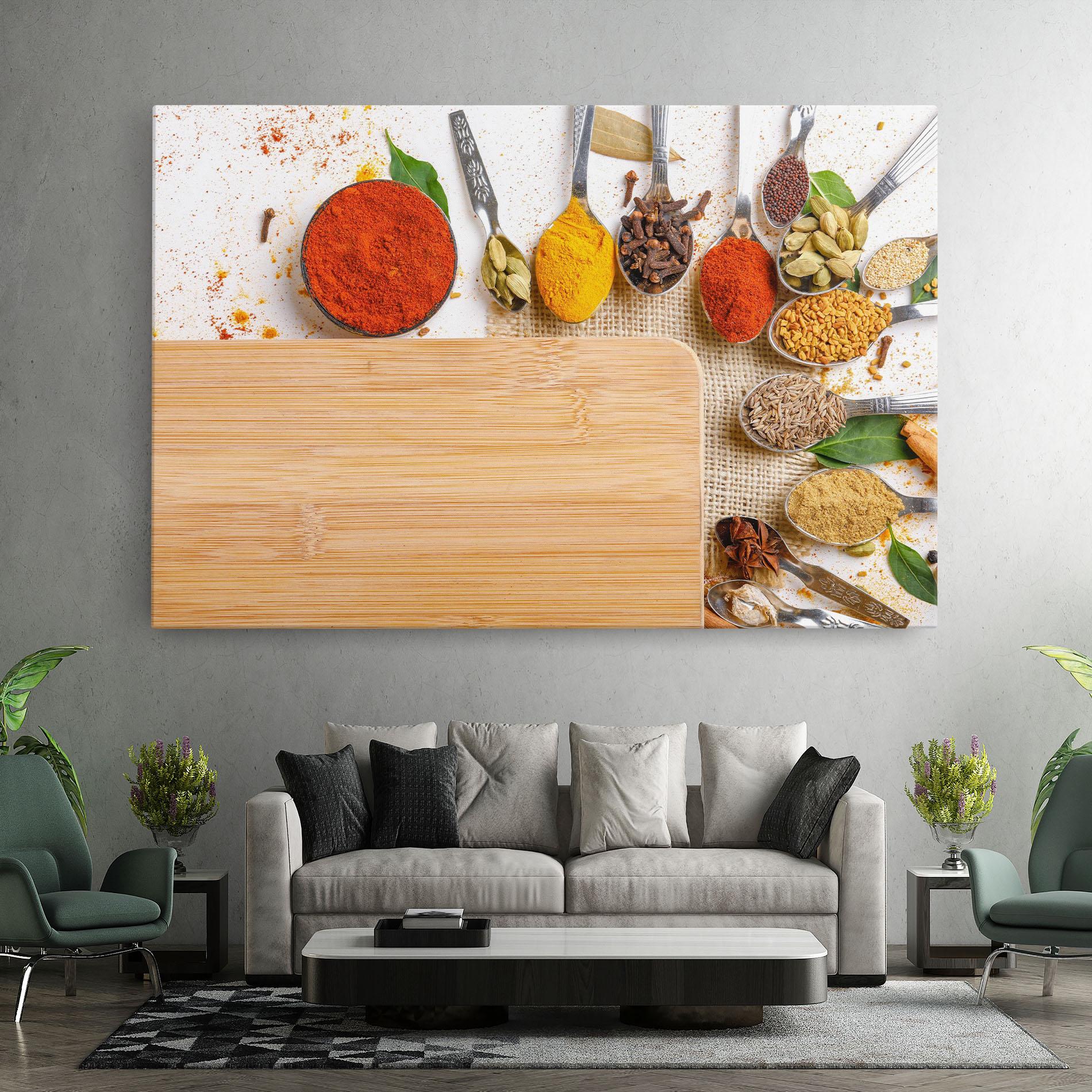 Картина на платно Spices Spoons mockup 7