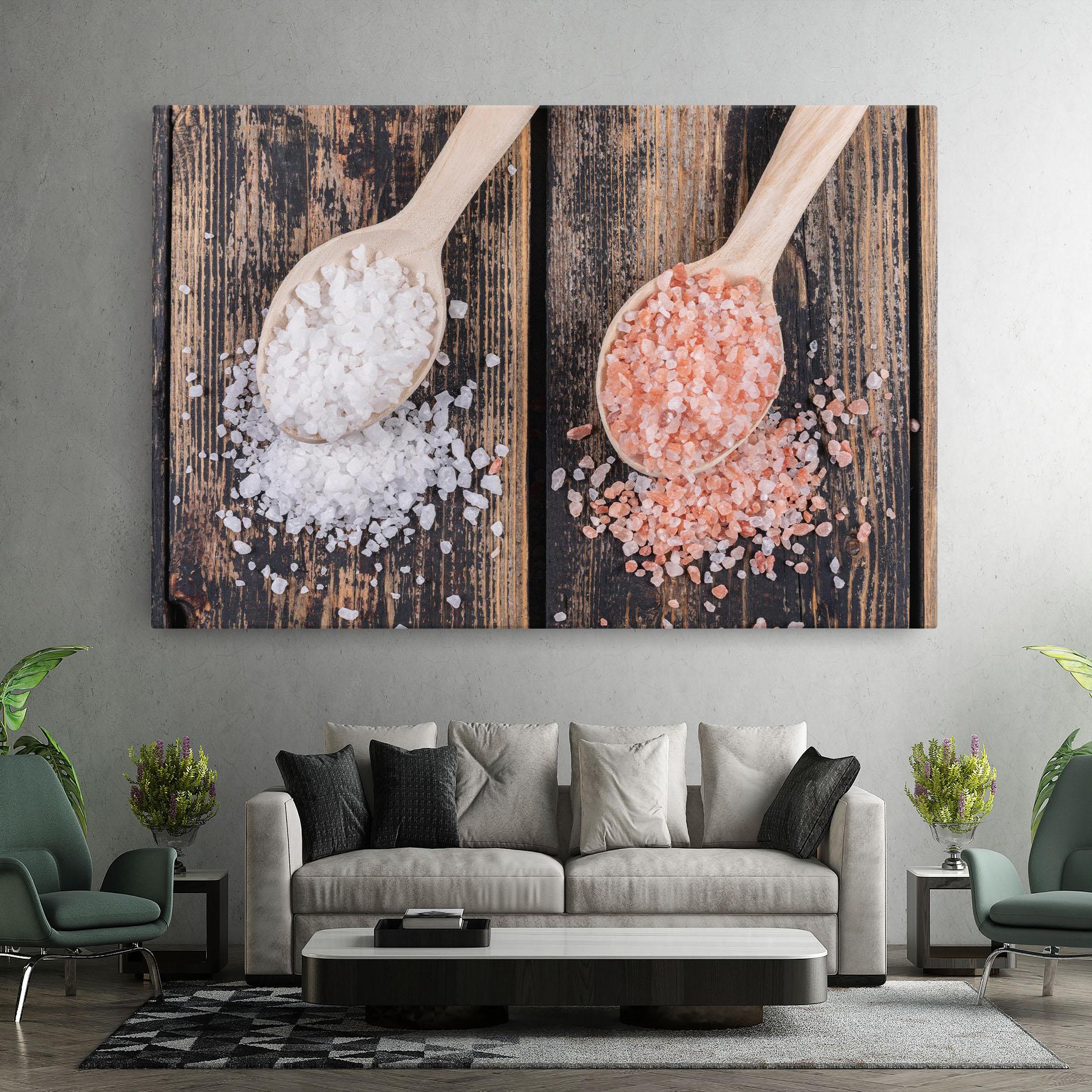 Картина на платно Wooden Spoons Sea Salt mockup 7