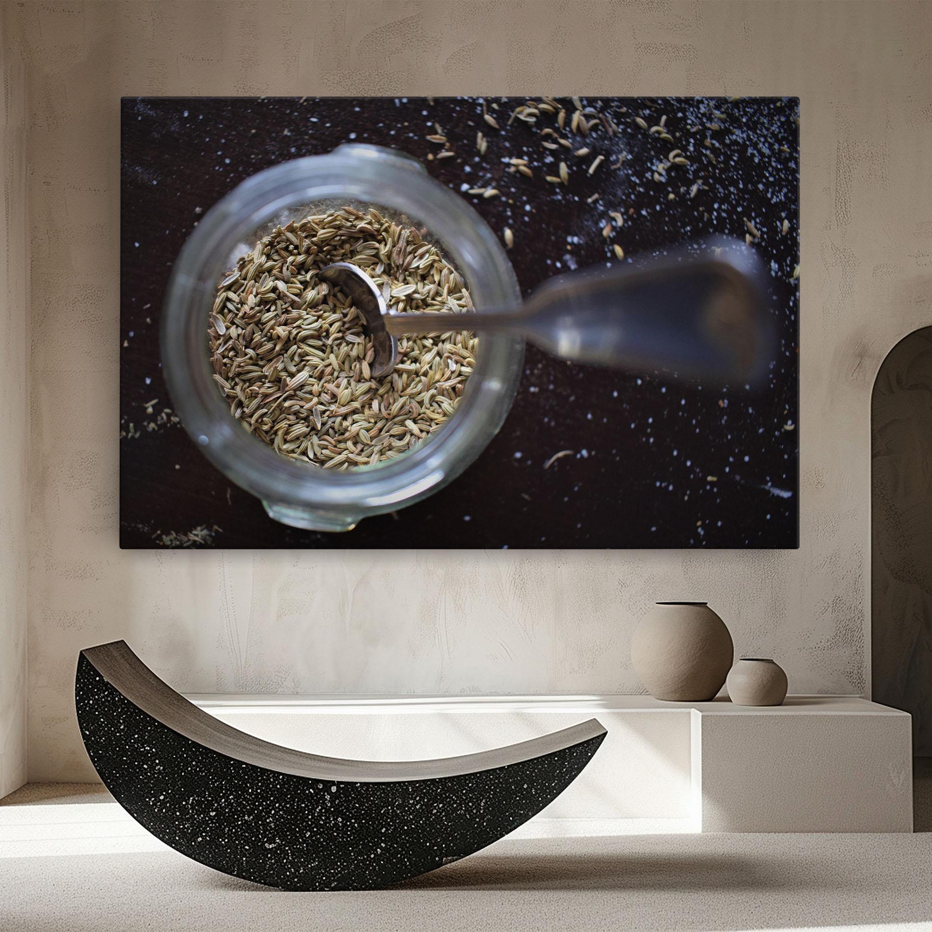 Картина на платно Jar With Spices mockup 8