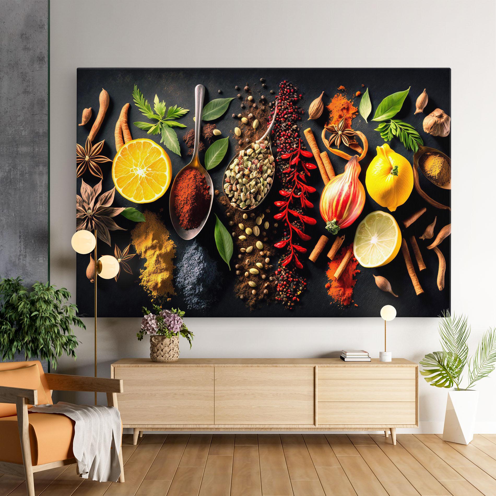 Картина на платно Closeup Pices mockup 9