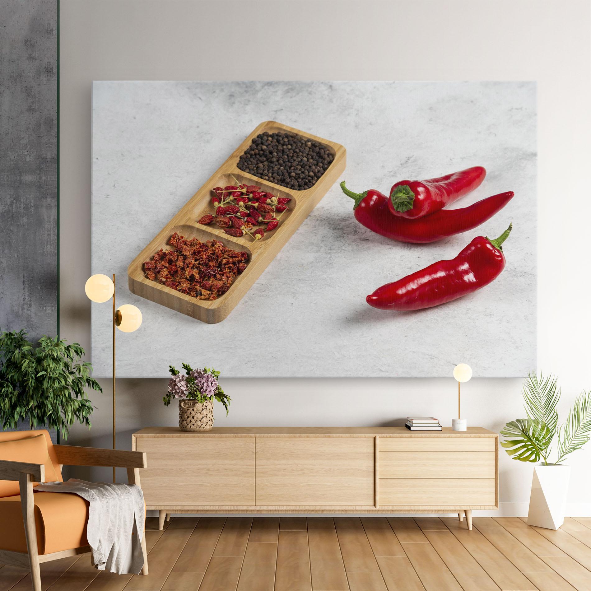 Картина на платно Hot Chili Spices mockup 9