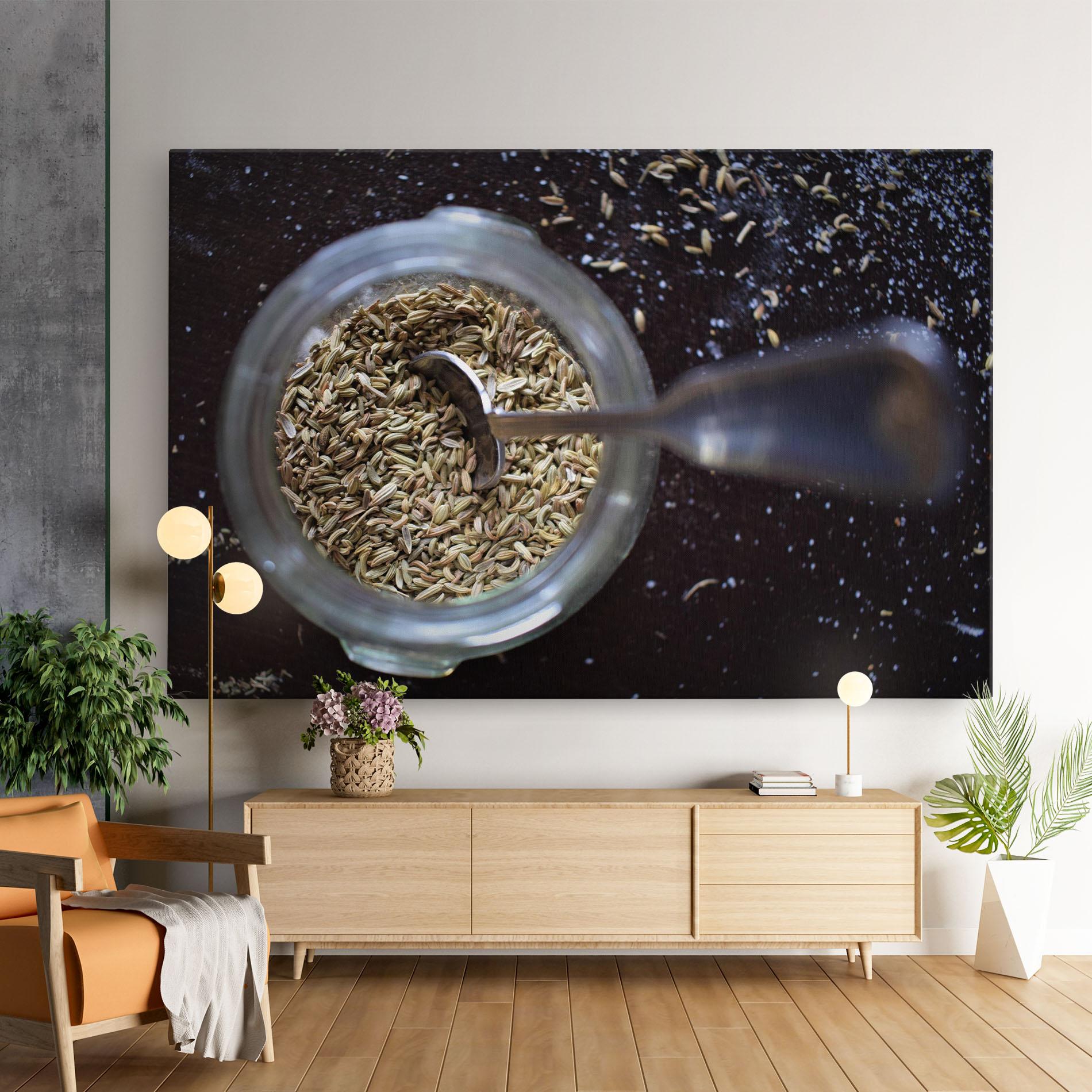 Картина на платно Jar With Spices mockup 9