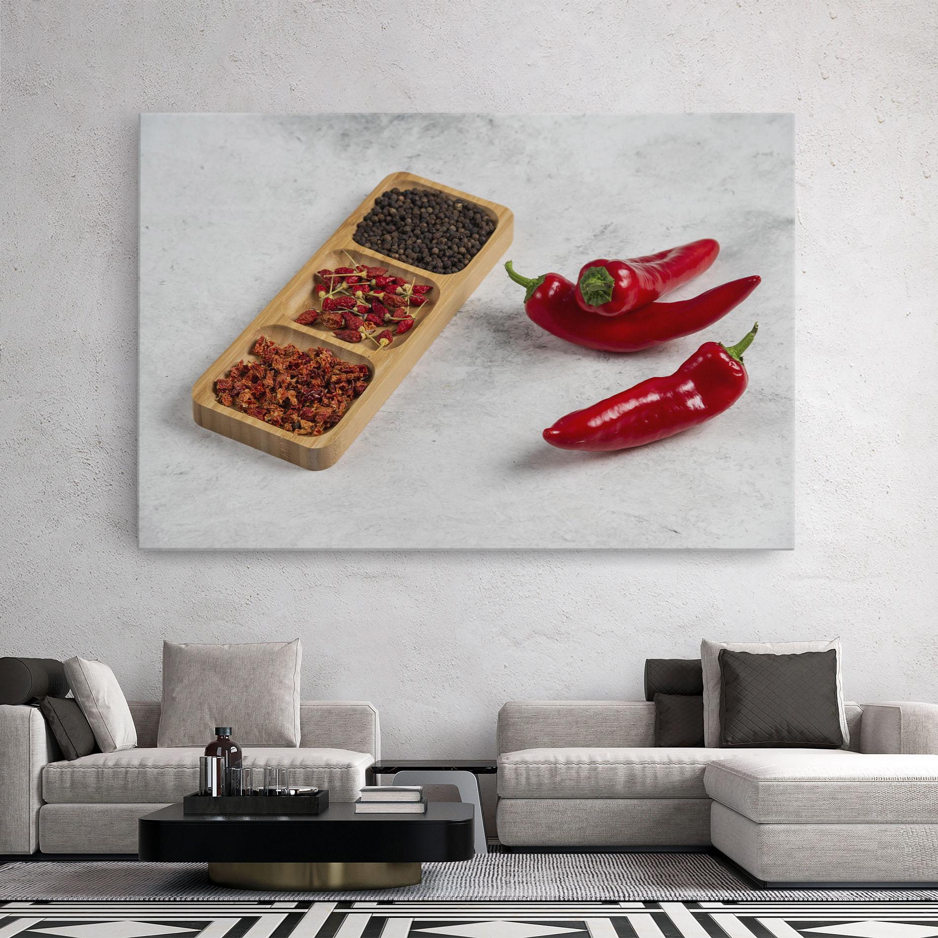 Картина на платно Hot Chili Spices mockup 2