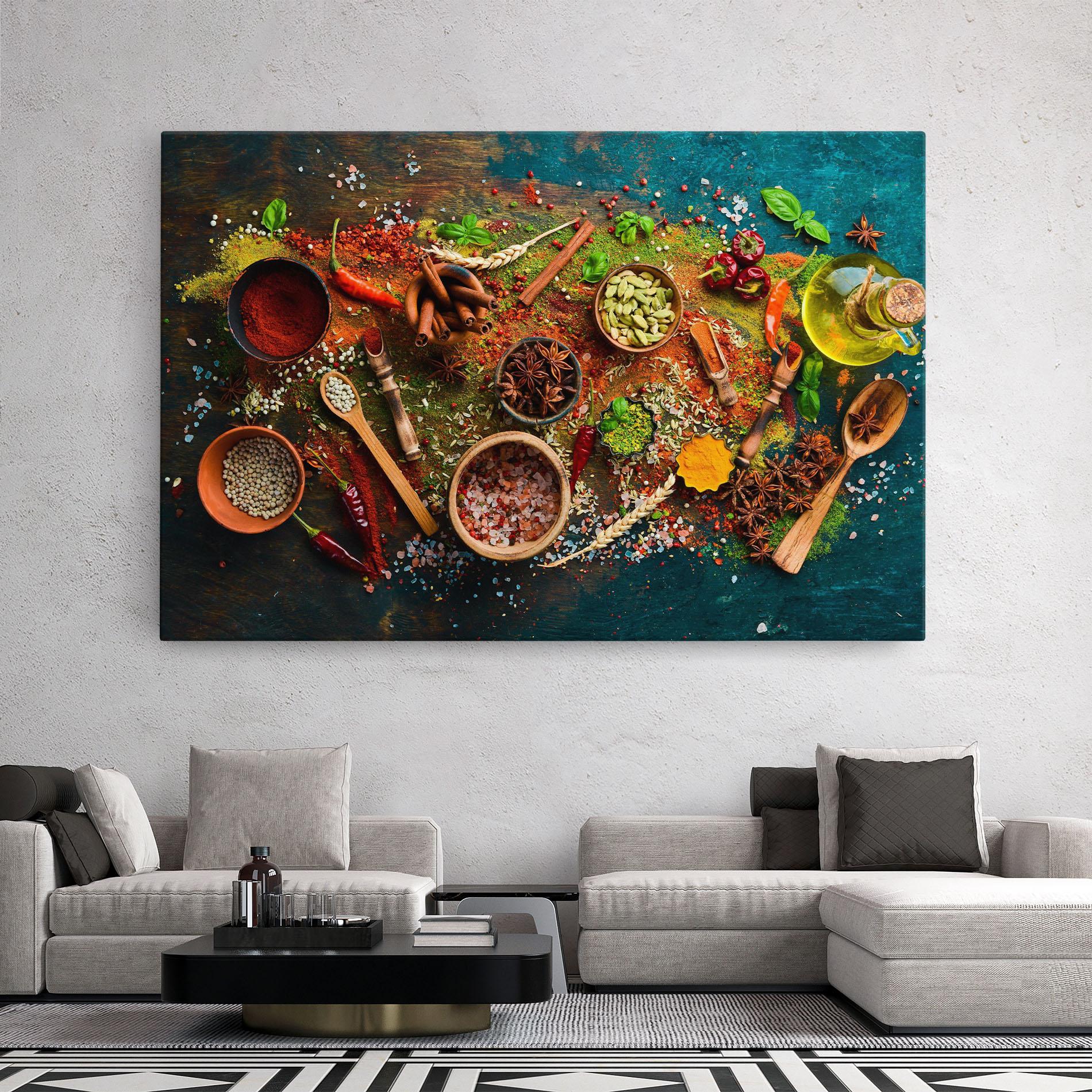 Картина на платно Seasonings Mix mockup 2