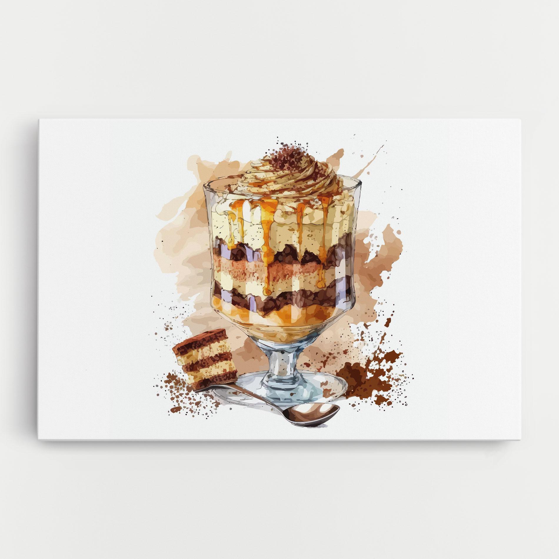 Картина на платно Cup Dessert mockup 0