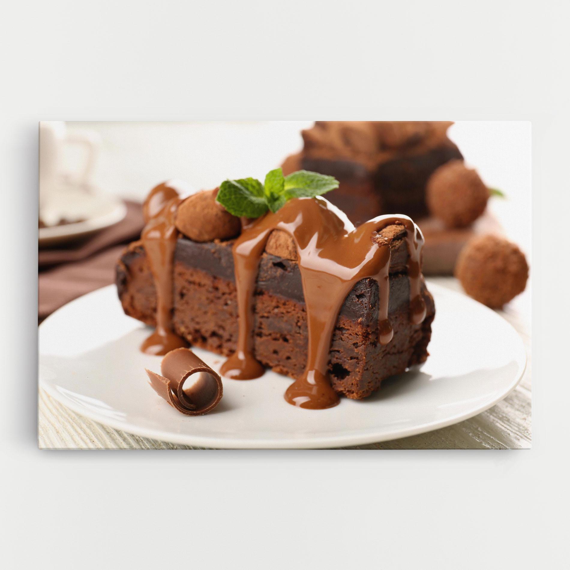 Картина на платно Mint Chocolate Cake mockup 0