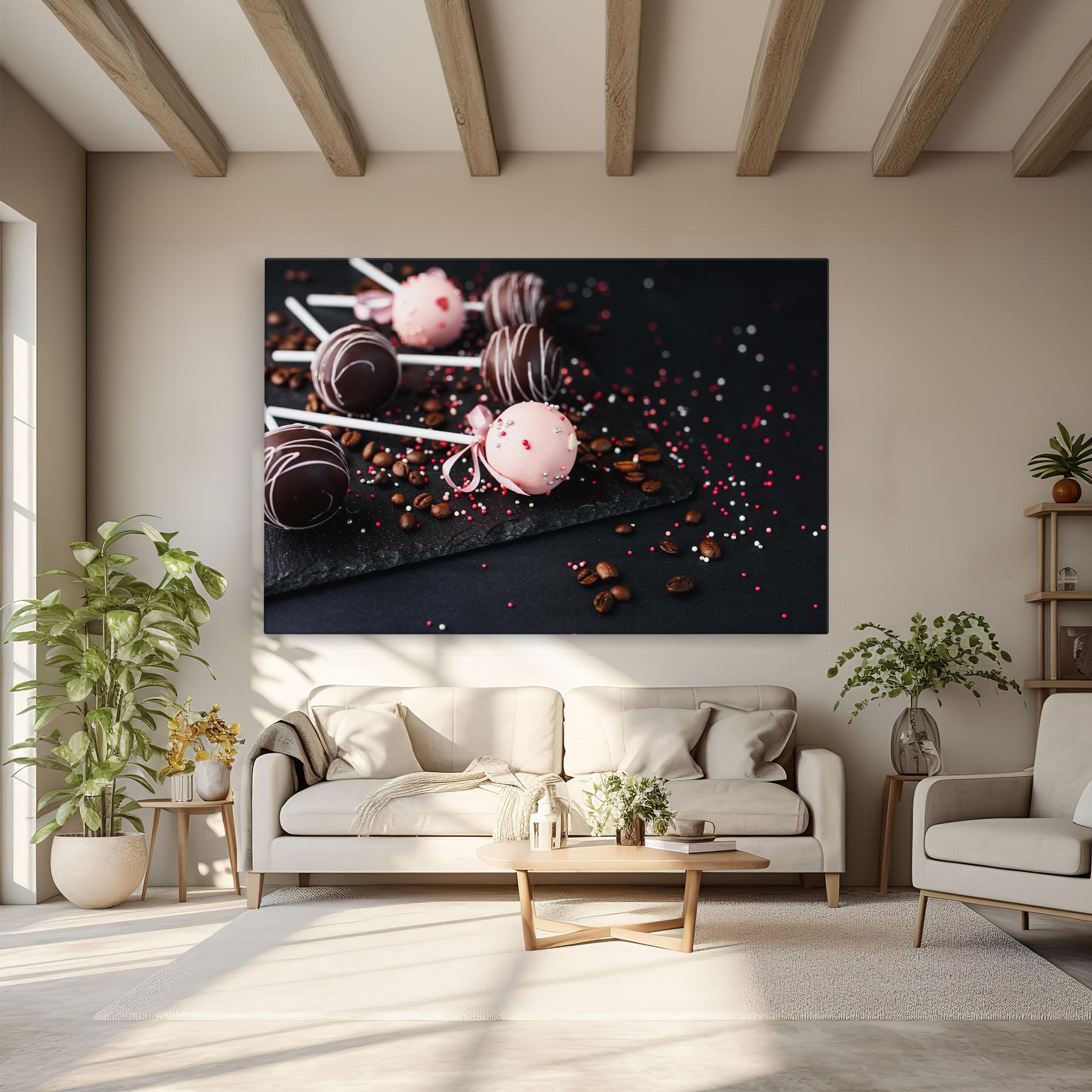 Картина на платно Chocolate Dessert mockup 6