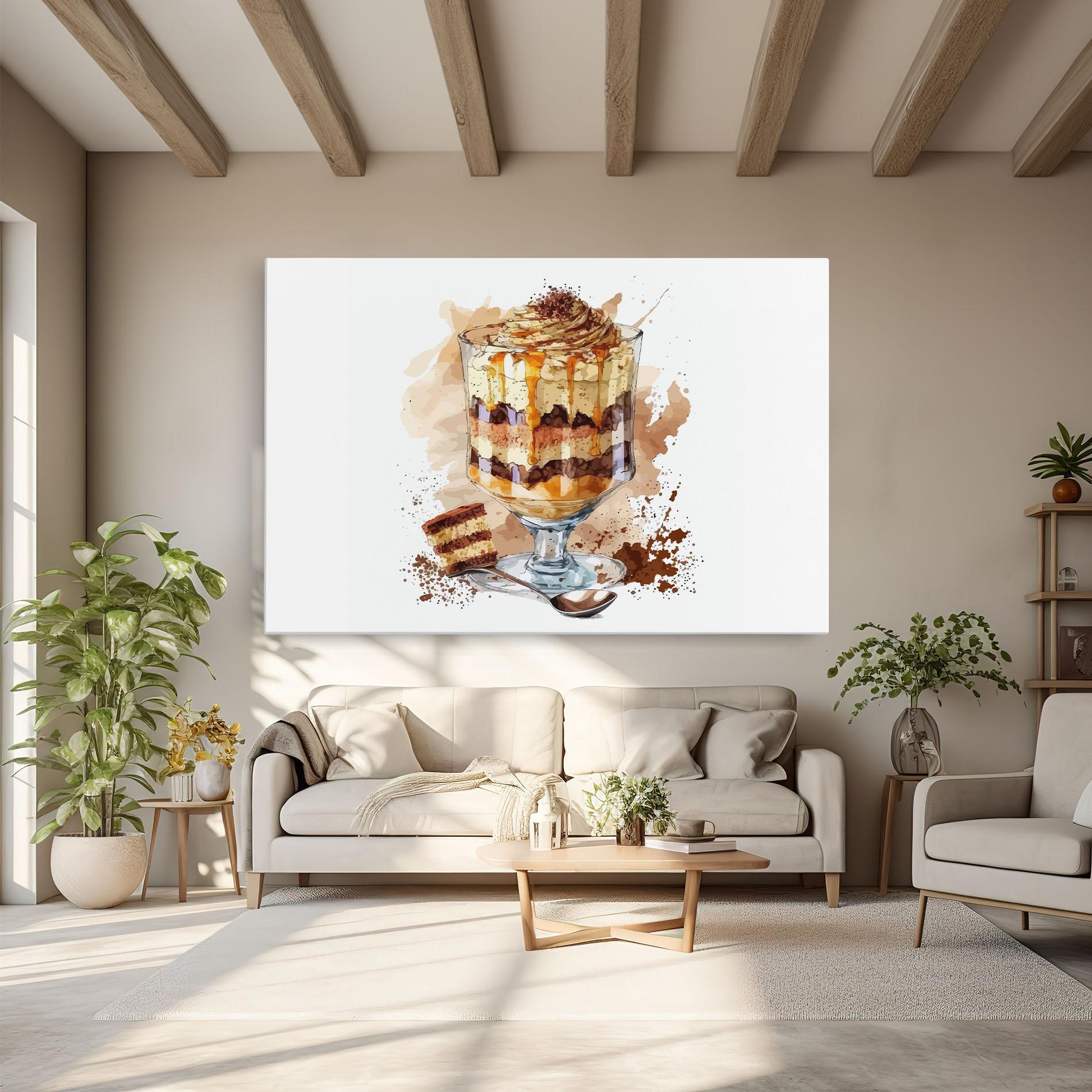 Картина на платно Cup Dessert mockup 6