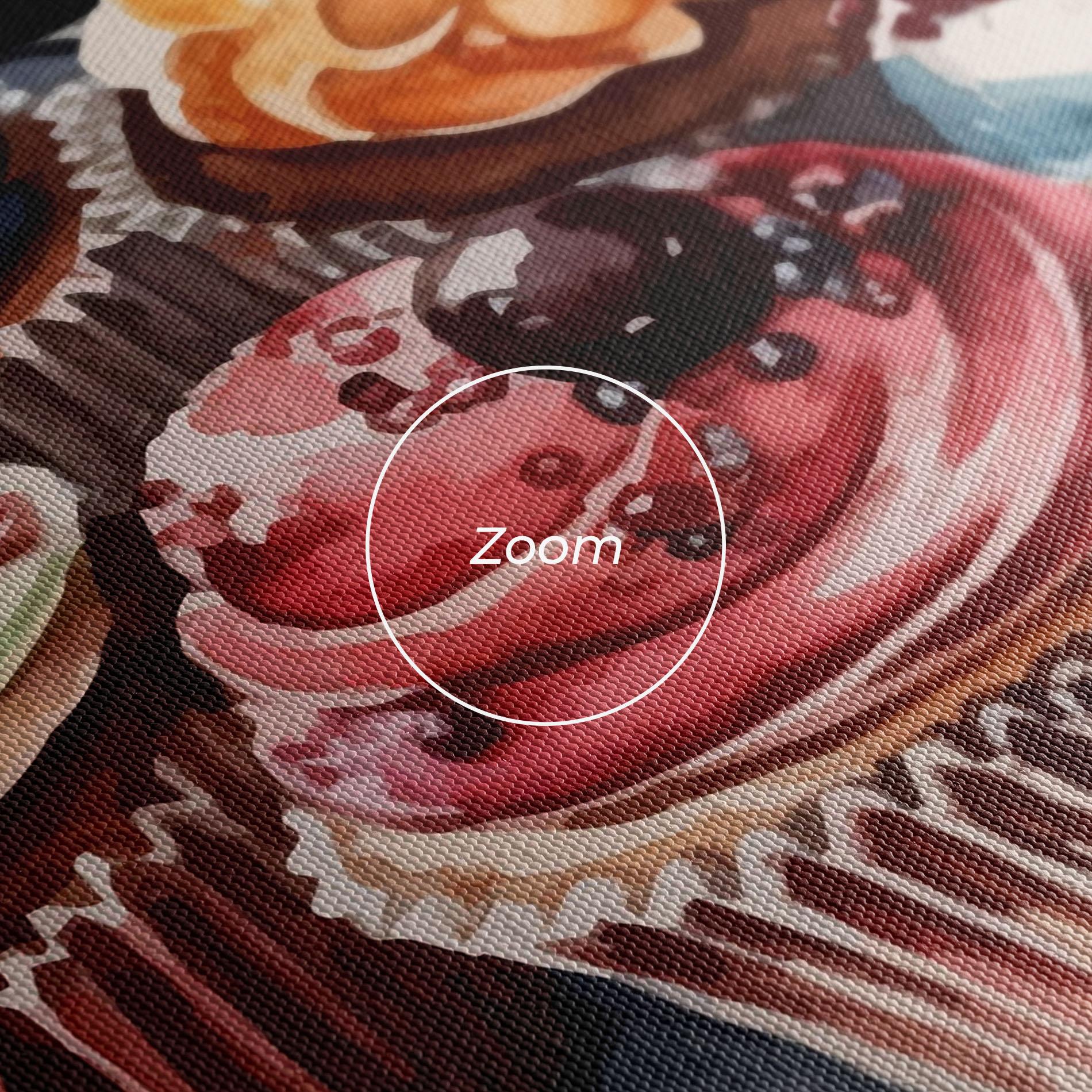 Картина на платно Colorful Muffins mockup 3