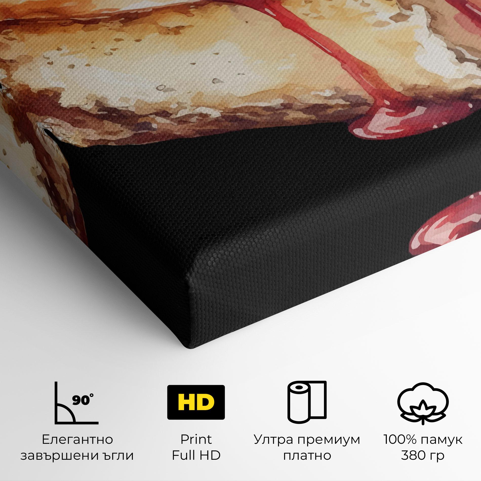 Картина на платно Berries Pie mockup 4