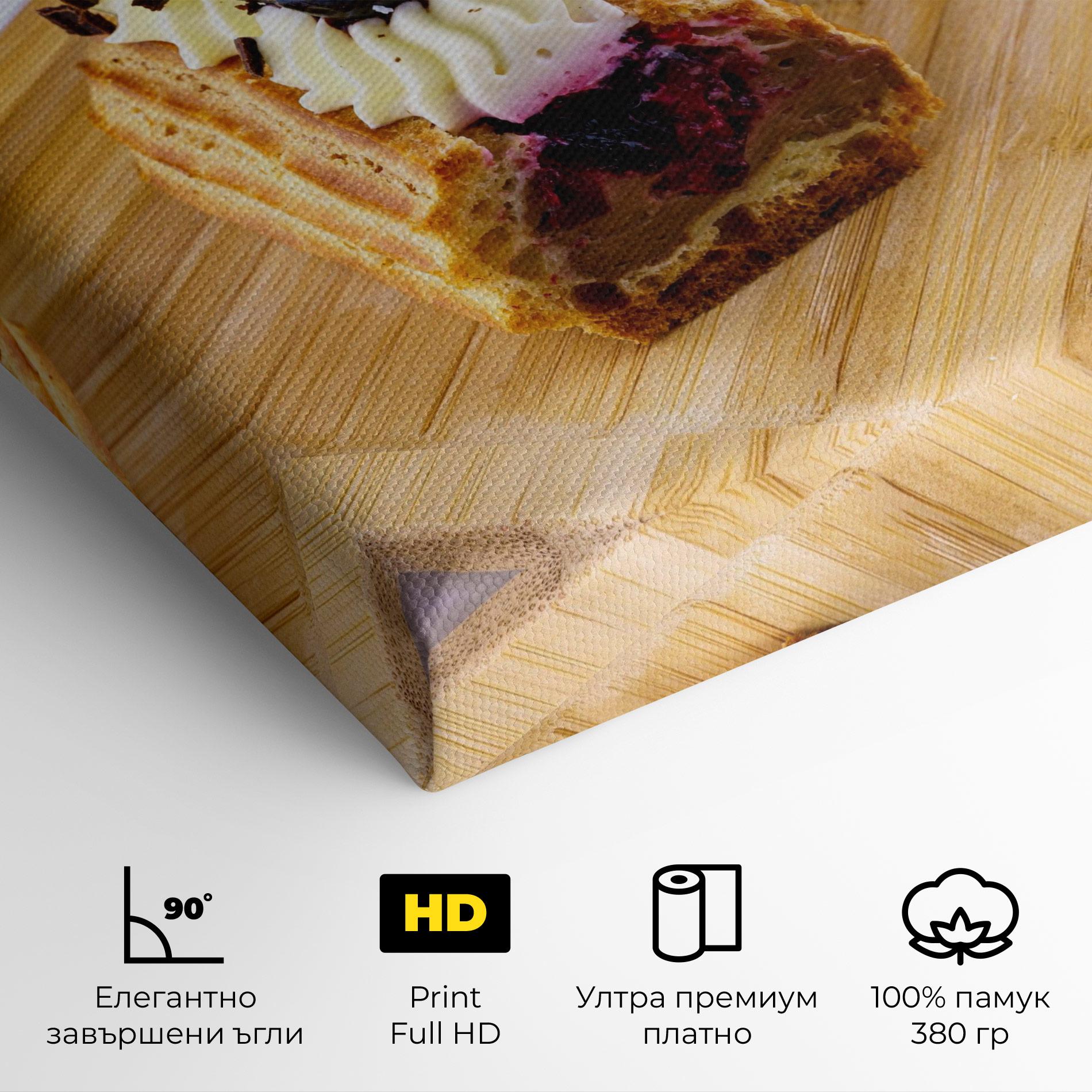 Картина на платно Blueberry Eclair mockup 4