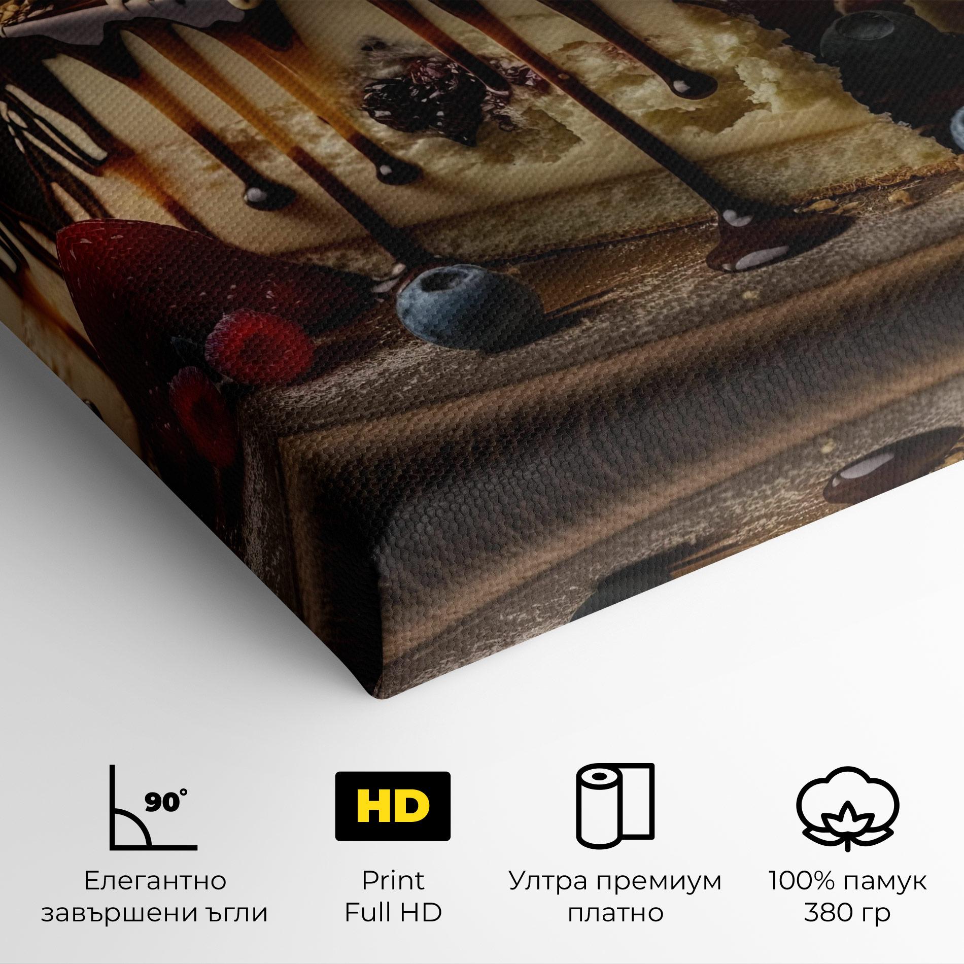 Картина на платно Cheesecake Chocolate mockup 4
