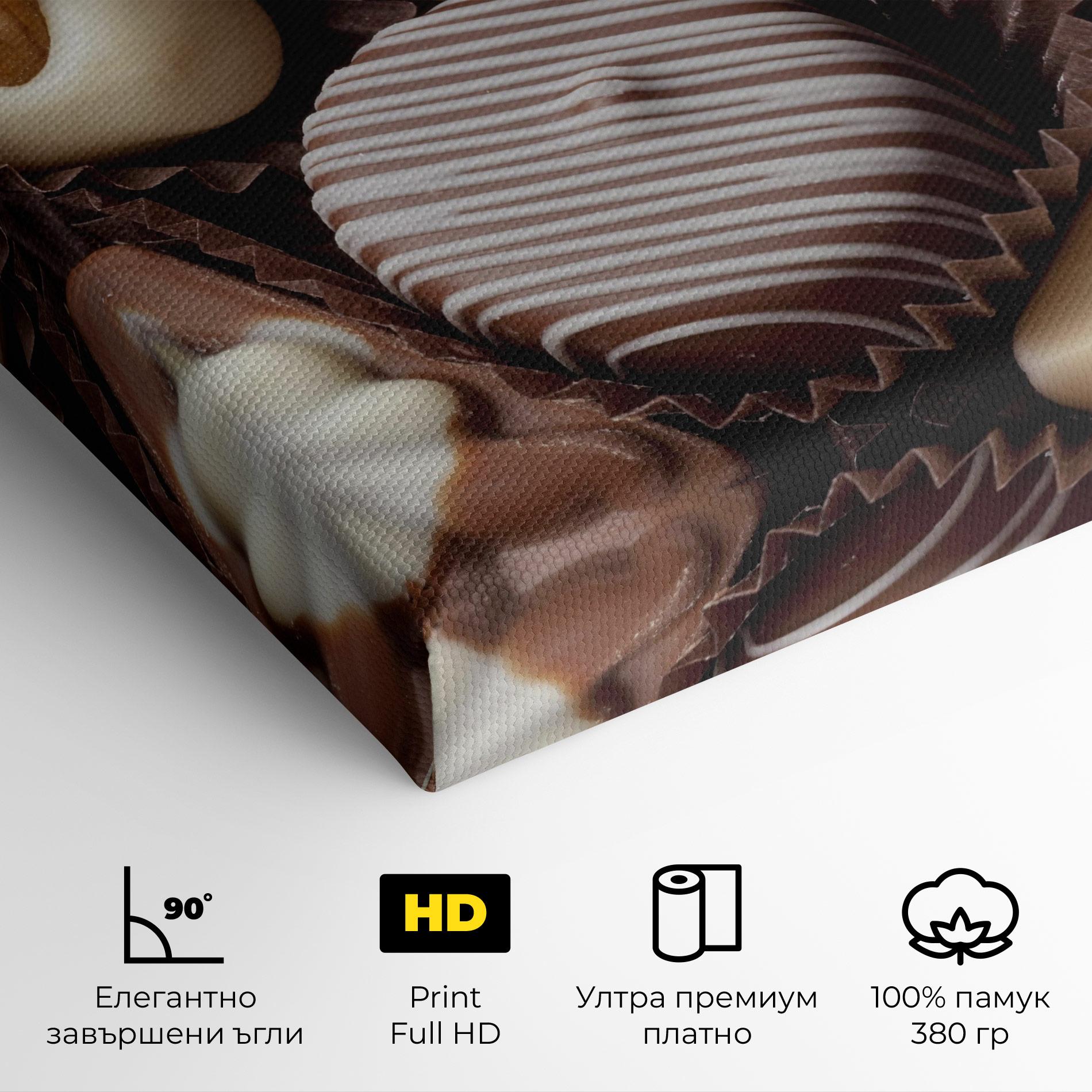 Картина на платно Chocolate Bonbons mockup 4