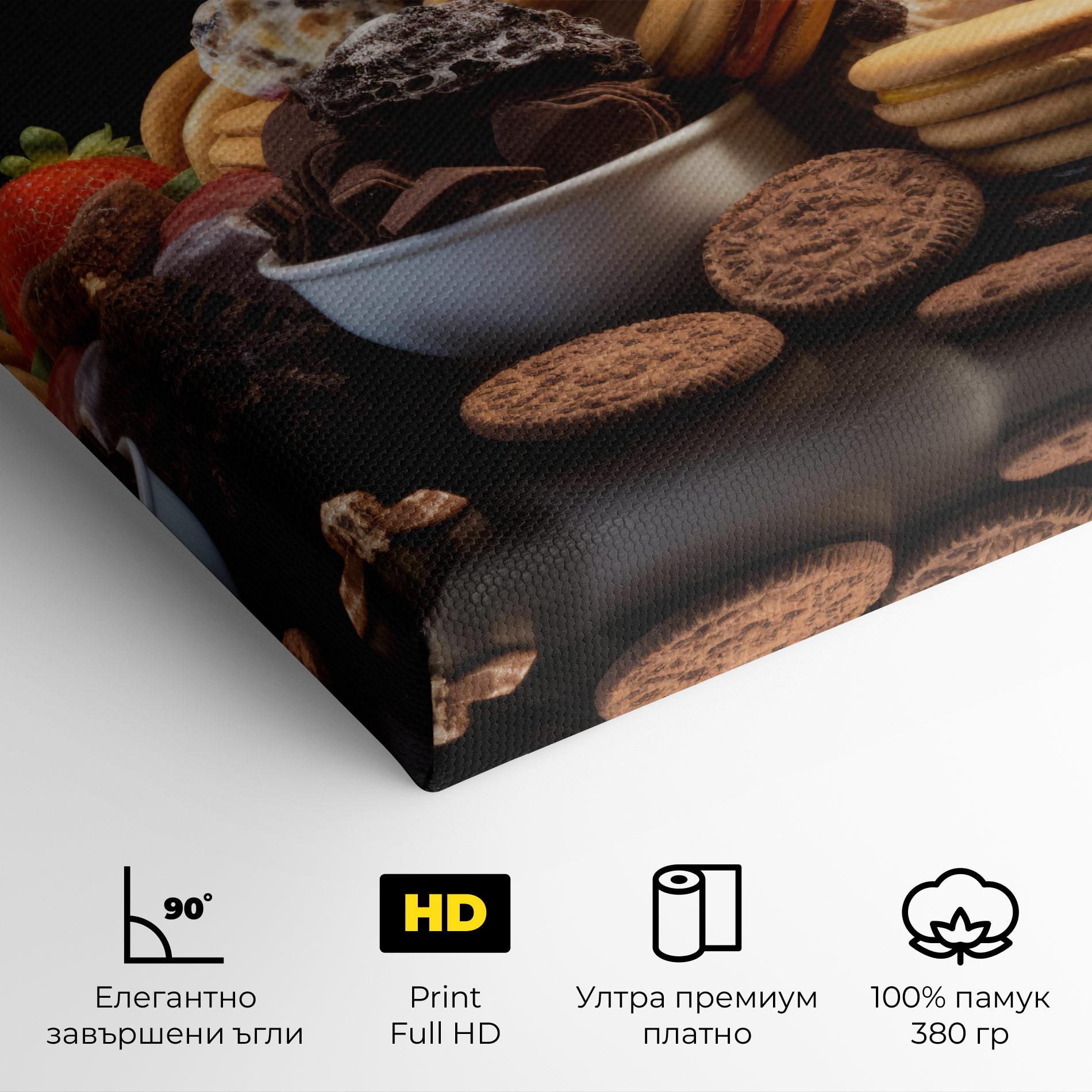 Картина на платно Ice Cream Cookies mockup 4