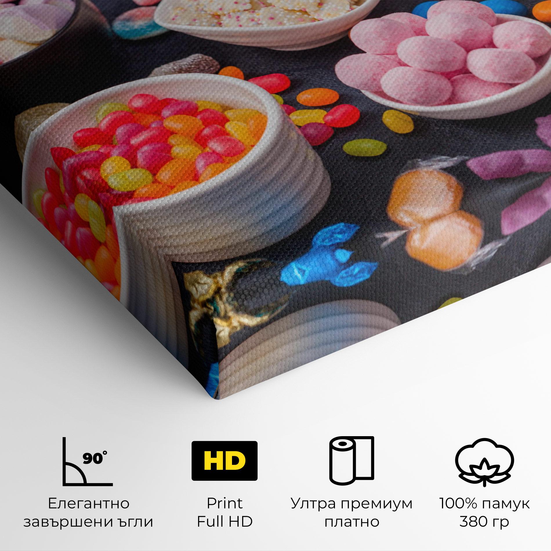Картина на платно Lollipop Candies mockup 4