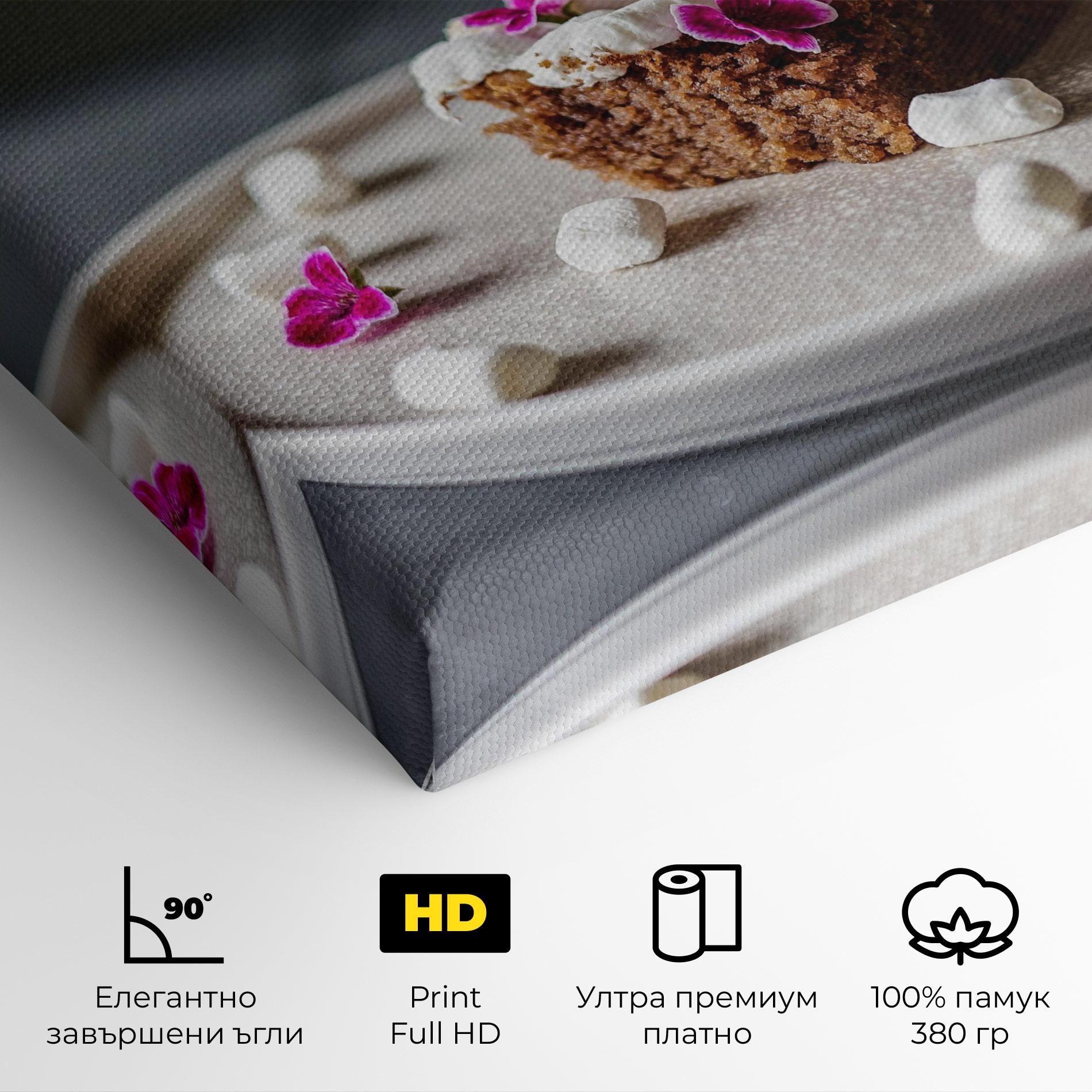 Картина на платно Marshmallow Cake mockup 4