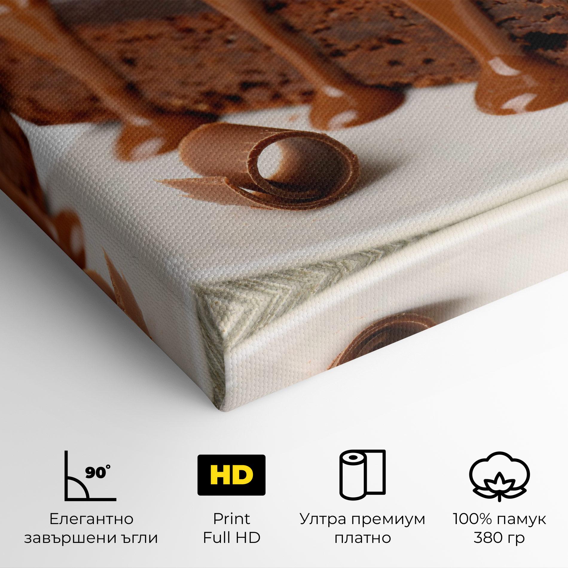 Картина на платно Mint Chocolate Cake mockup 4