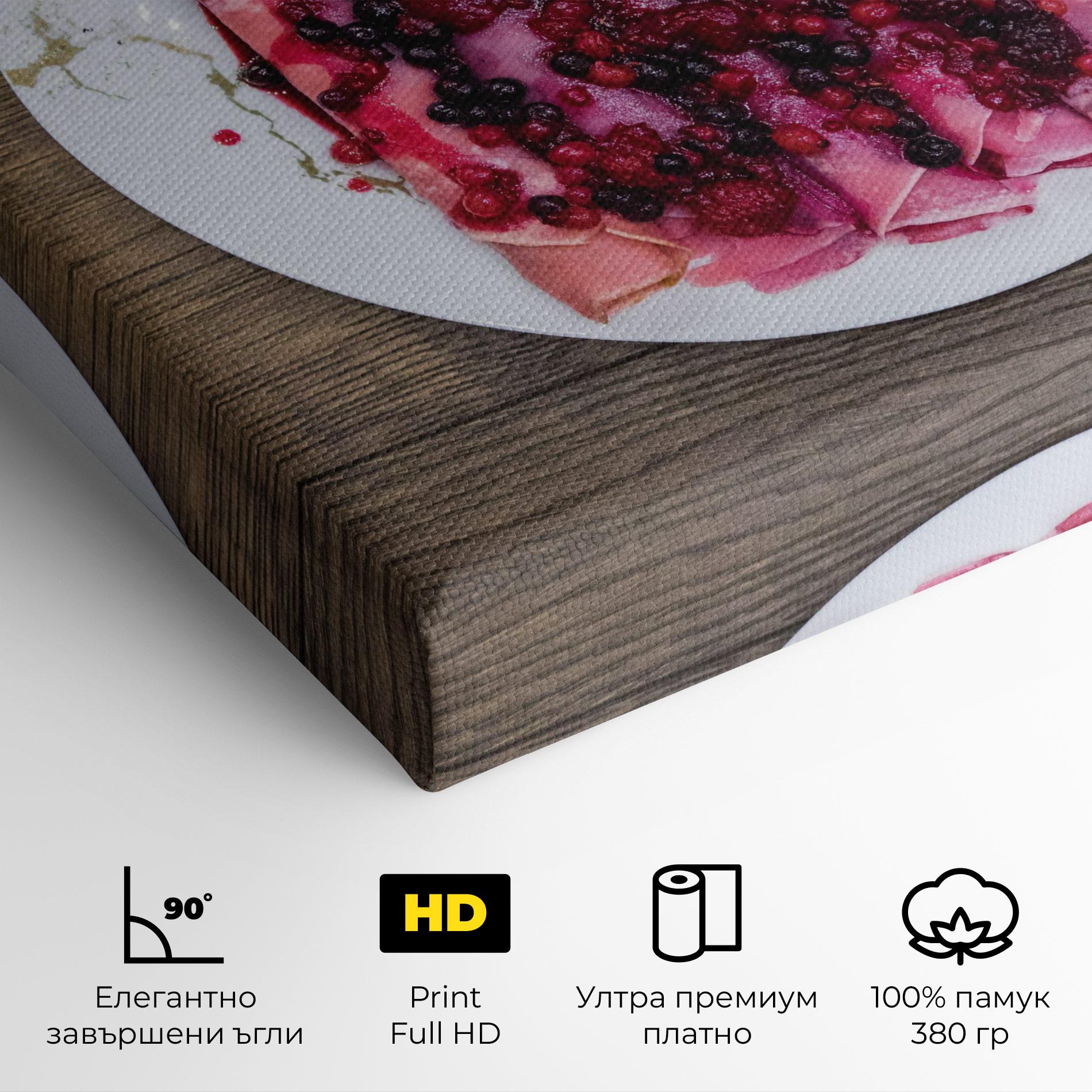 Картина на платно Strawberry Pancakes mockup 4