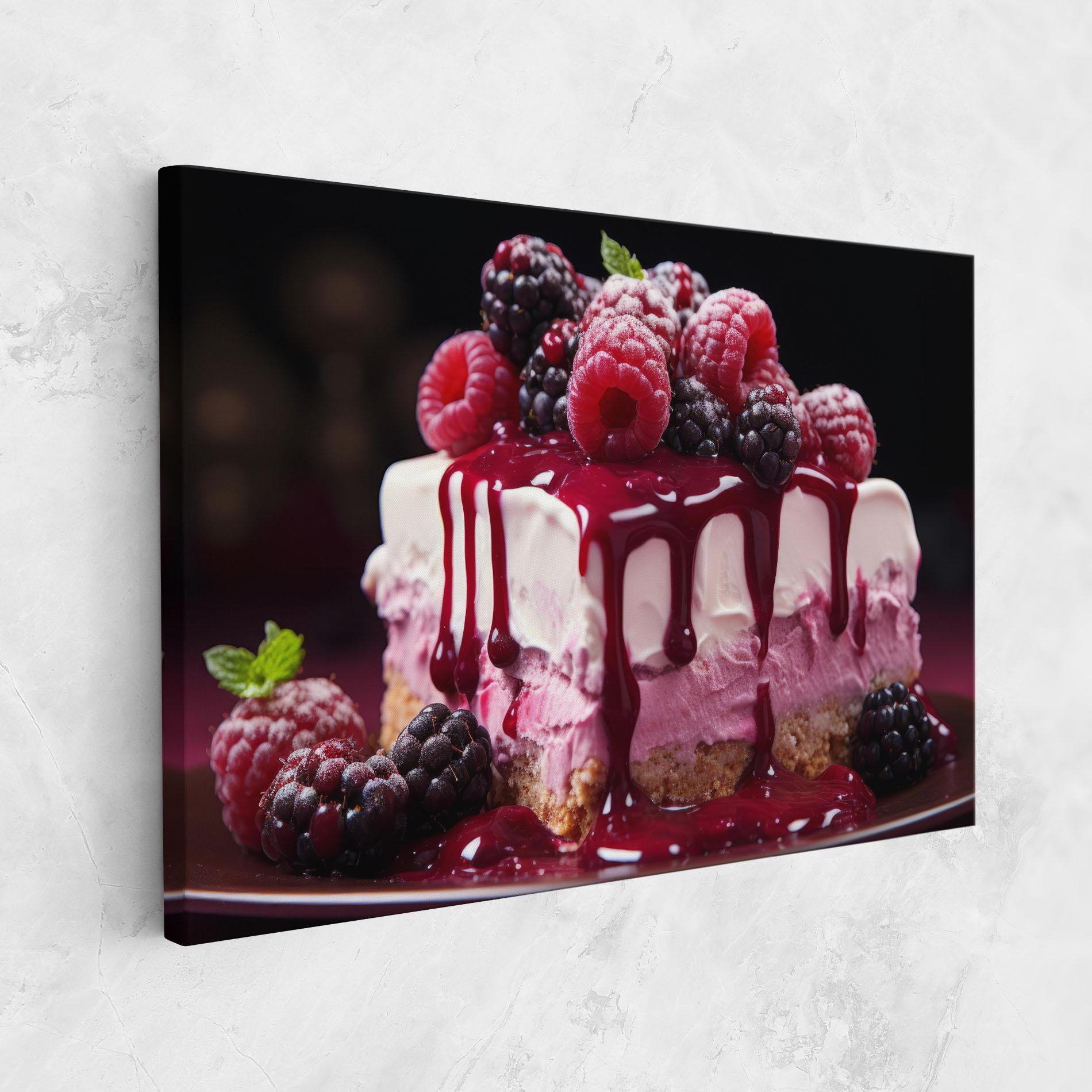 Картина на платно Berries Cream mockup 1
