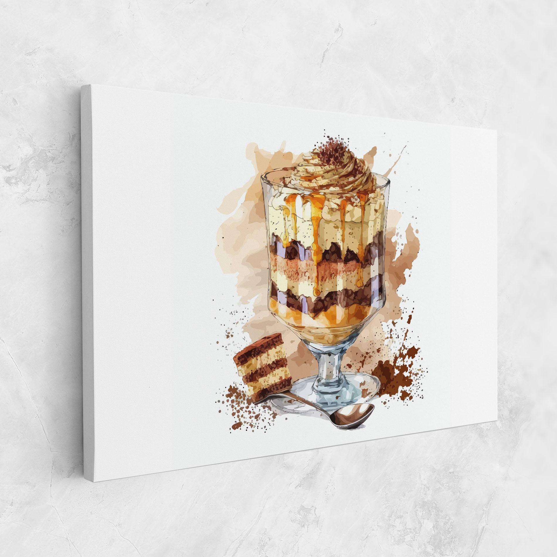 Картина на платно Cup Dessert mockup 1