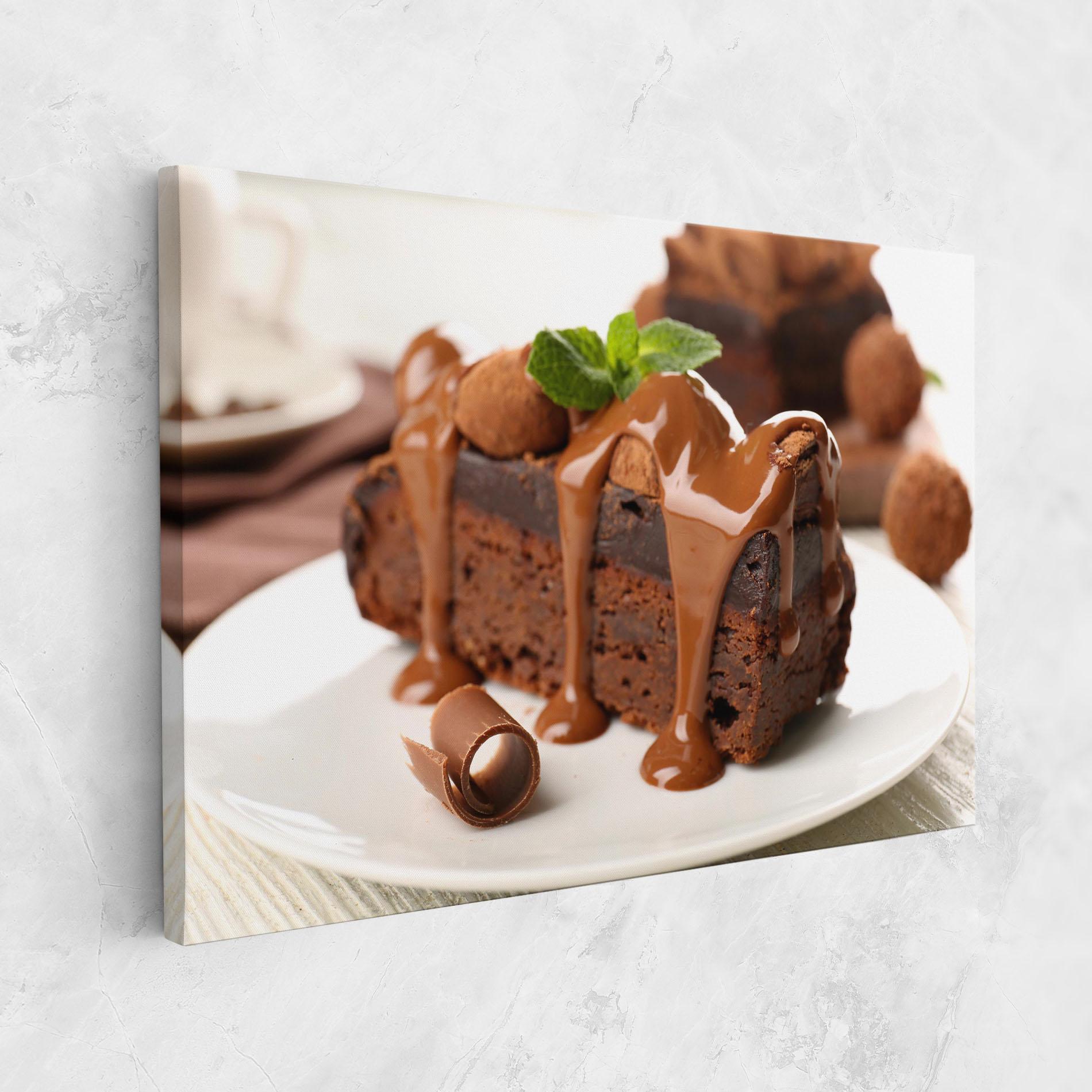 Картина на платно Mint Chocolate Cake mockup 1