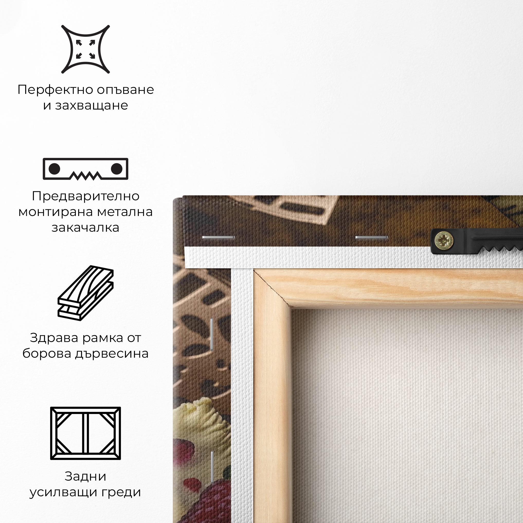 Картина на платно Cheesecake Chocolate mockup 5