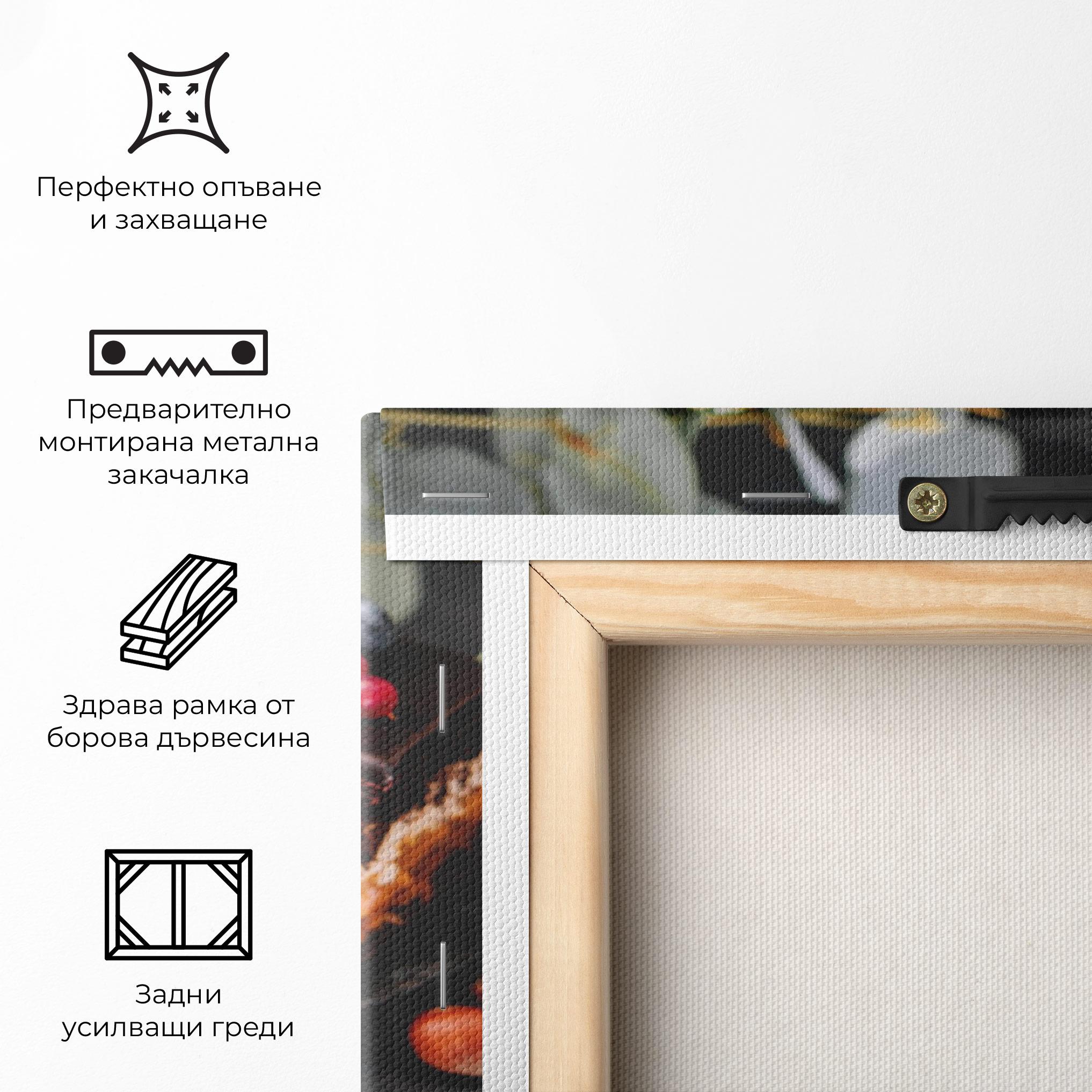 Картина на платно Chocolate Berries Cake mockup 5