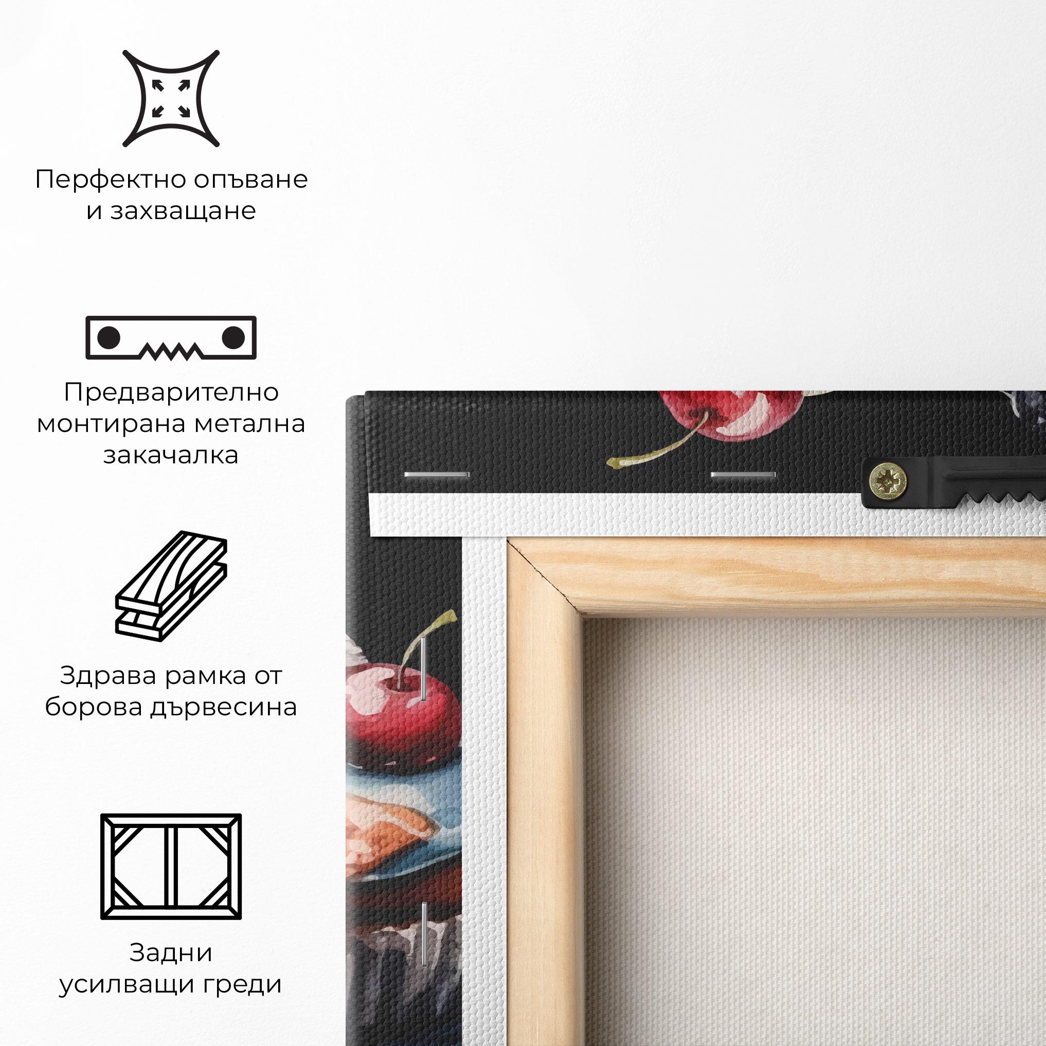 Картина на платно Colorful Muffins mockup 5