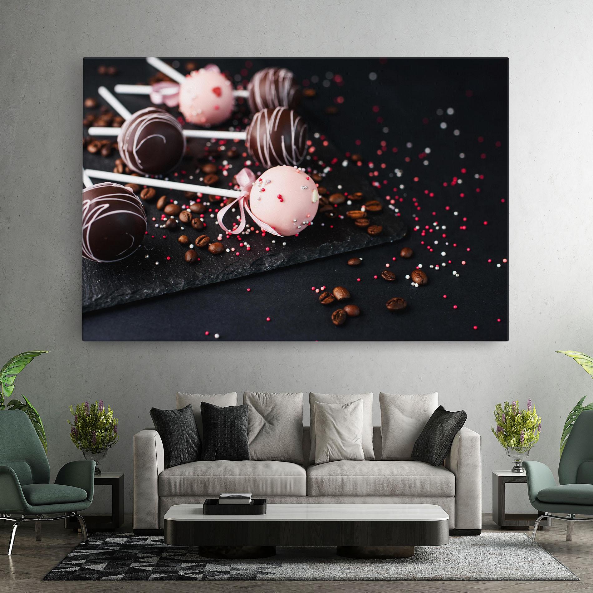 Картина на платно Chocolate Dessert mockup 7