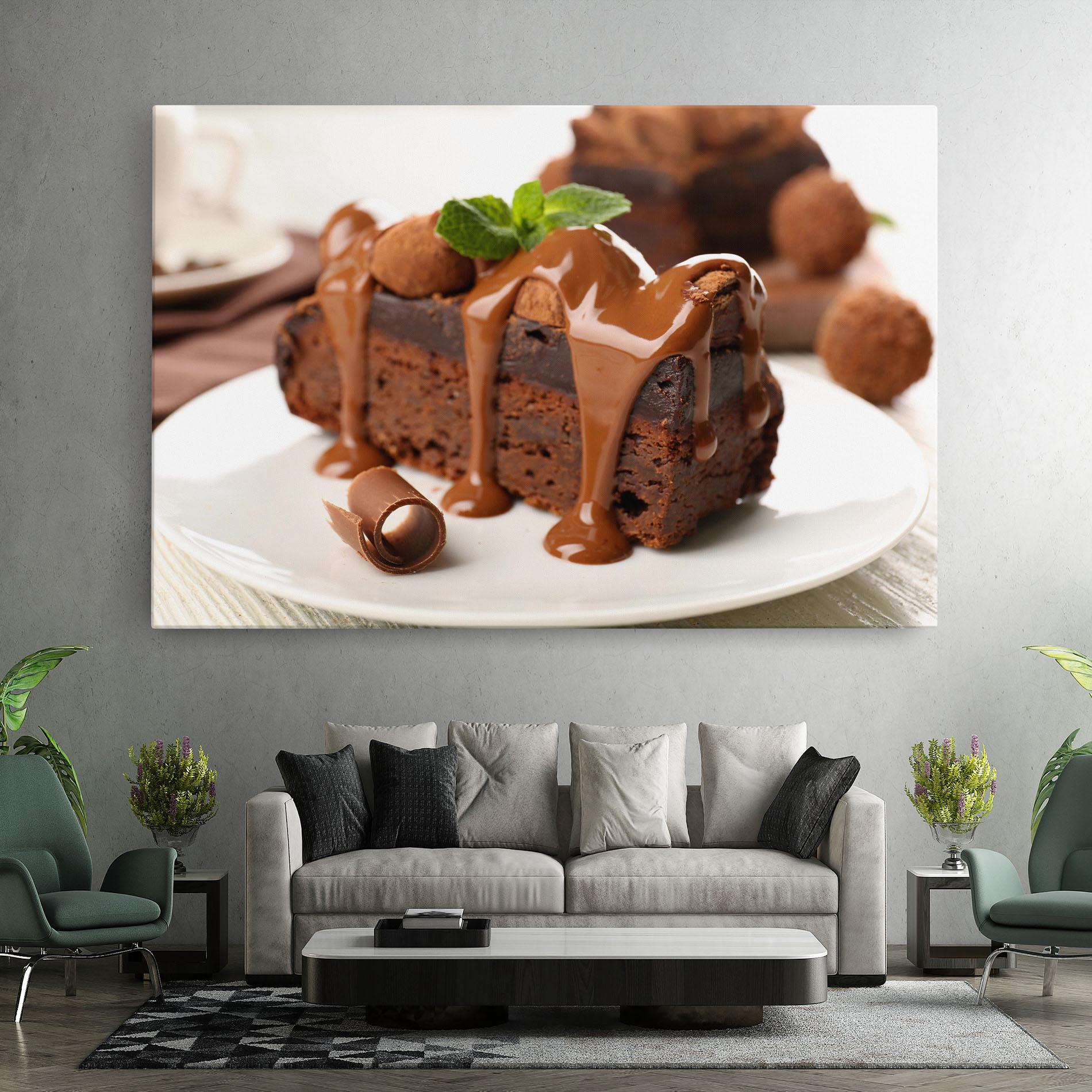 Картина на платно Mint Chocolate Cake mockup 7