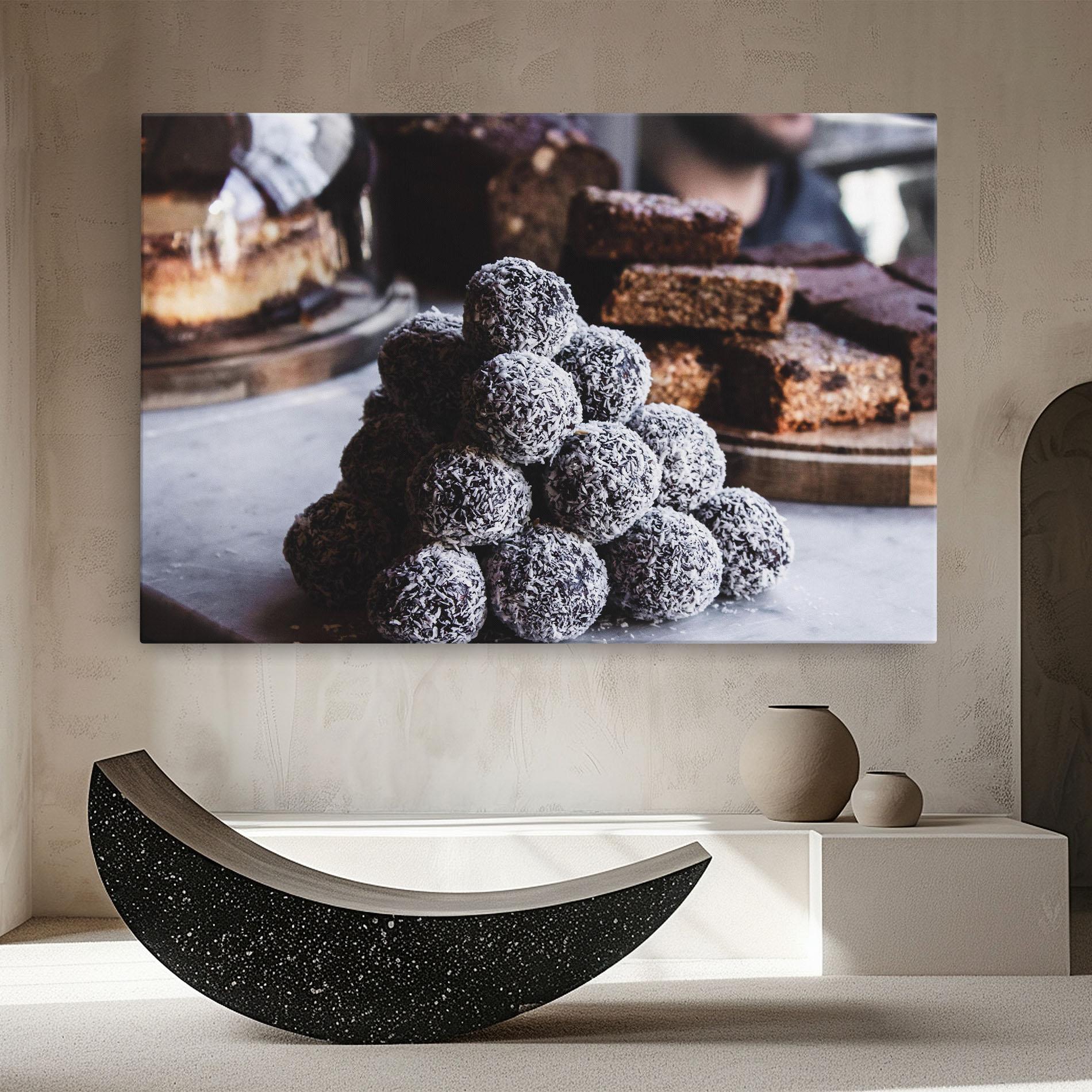 Картина на платно Chocolate Balls mockup 8