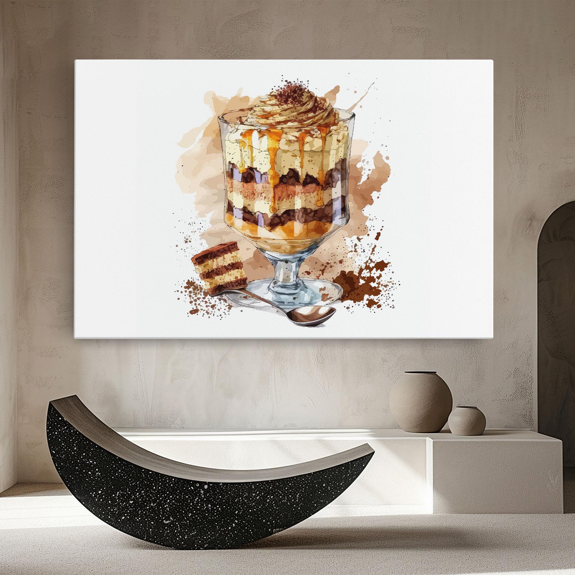 Картина на платно Cup Dessert mockup 8