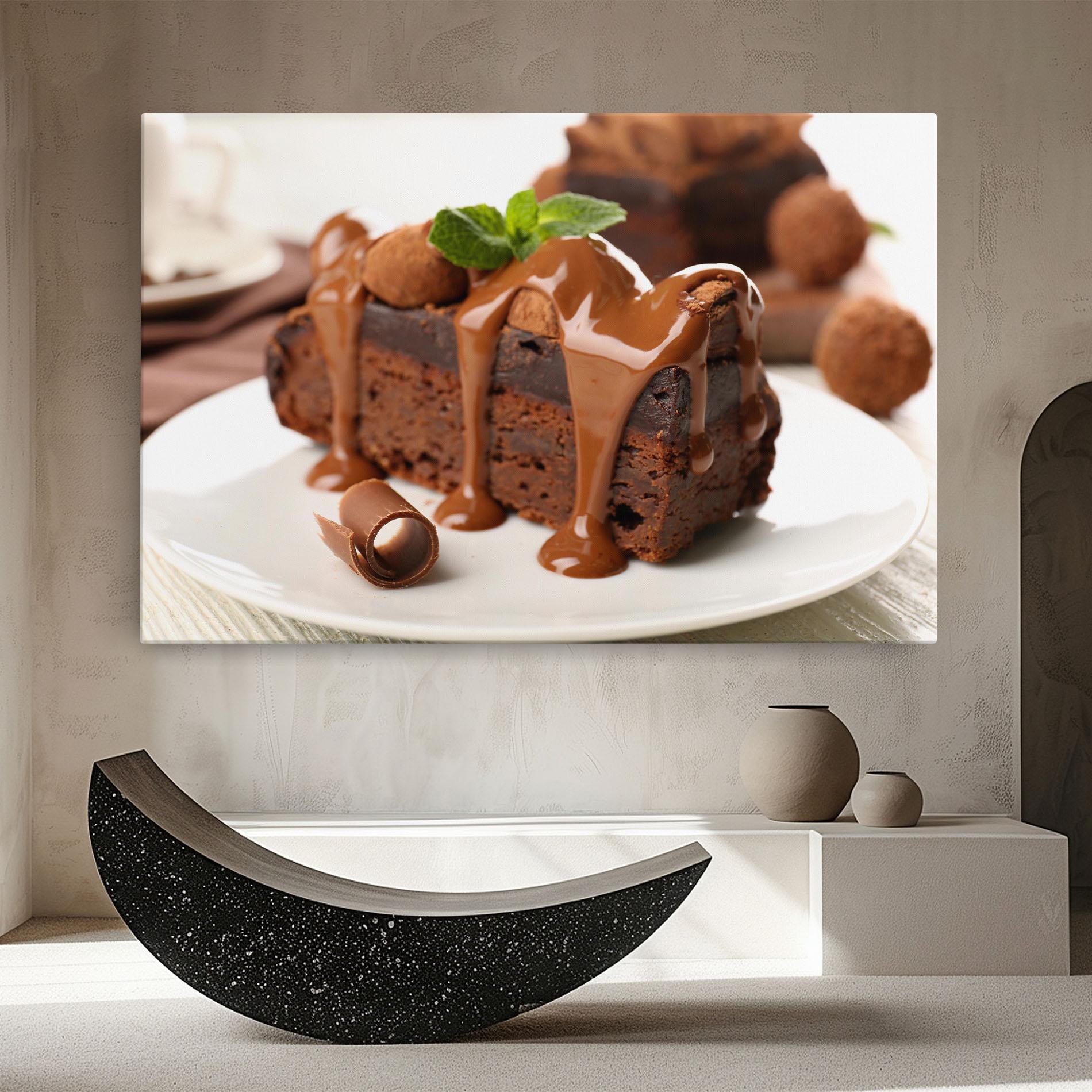 Картина на платно Mint Chocolate Cake mockup 8