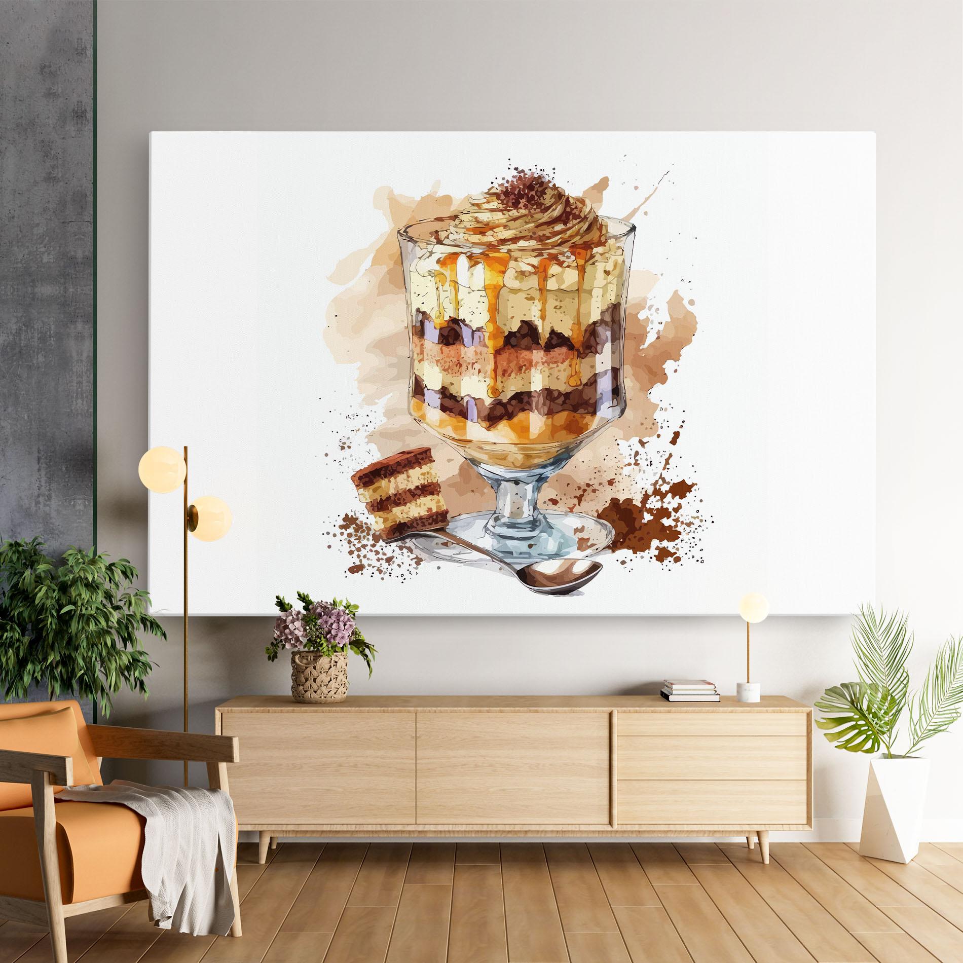 Картина на платно Cup Dessert mockup 9