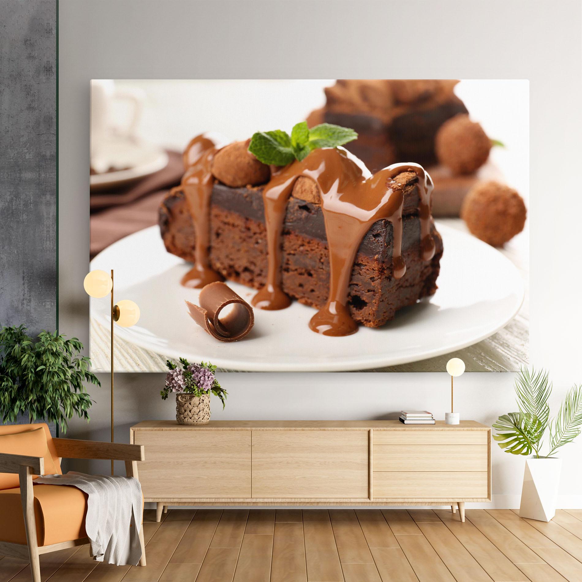 Картина на платно Mint Chocolate Cake mockup 9