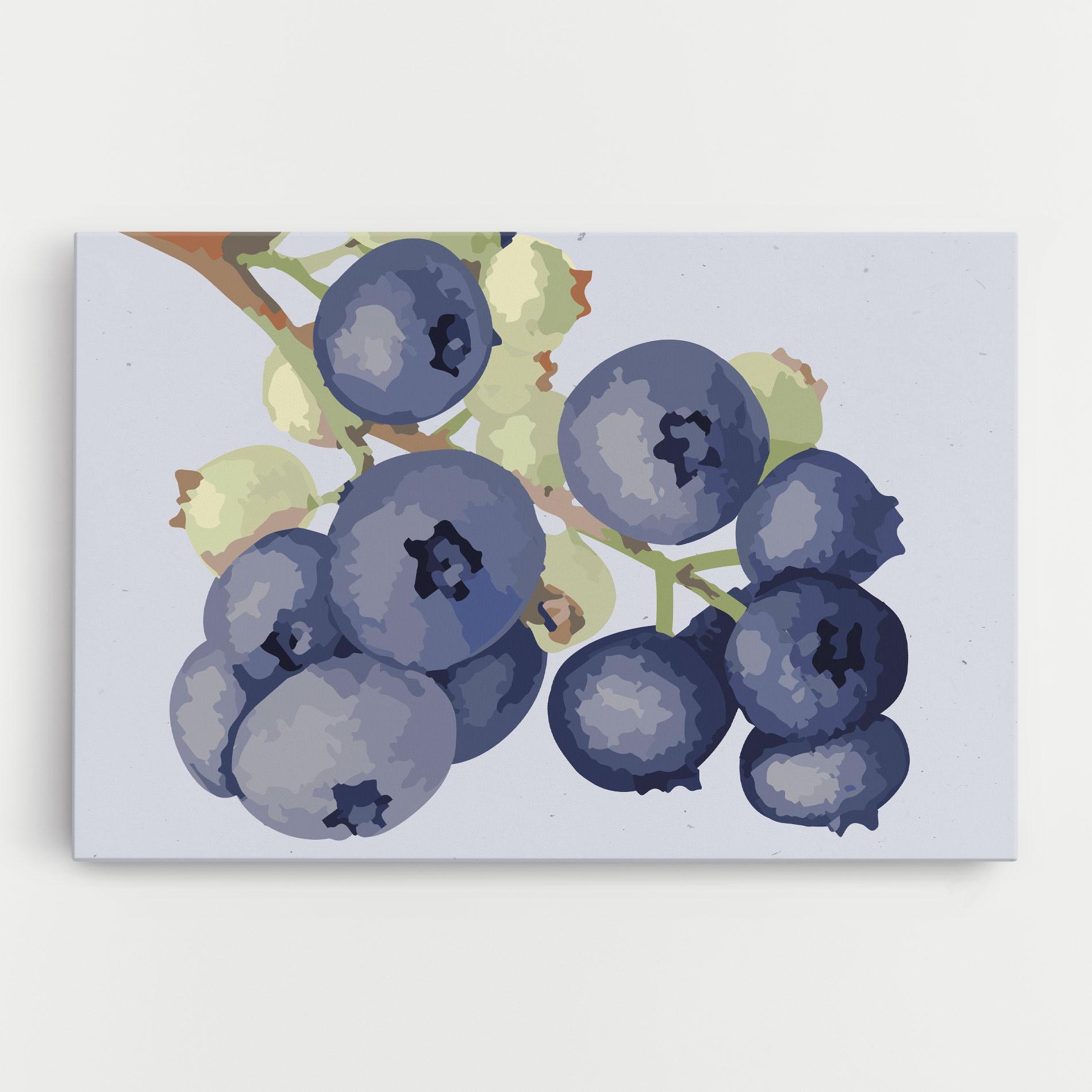 Картина на платно Blueberries Art mockup 0
