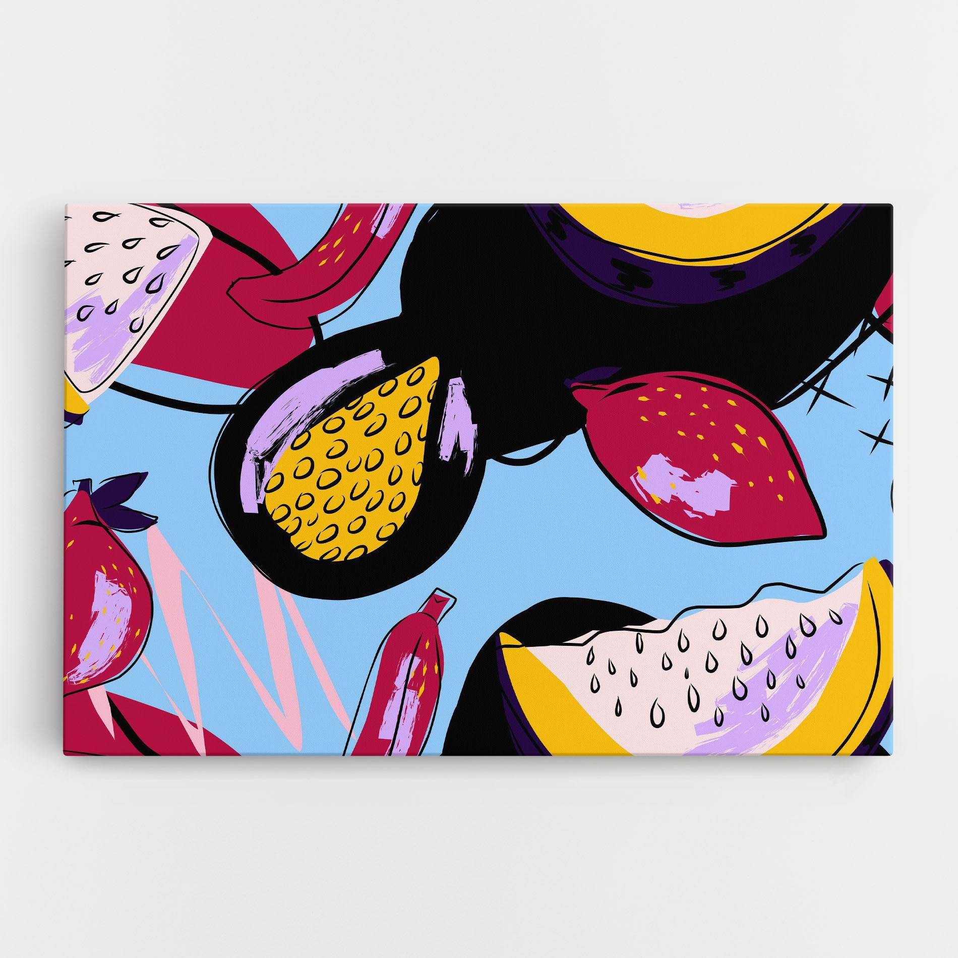 Картина на платно Colorful Fruits mockup 0