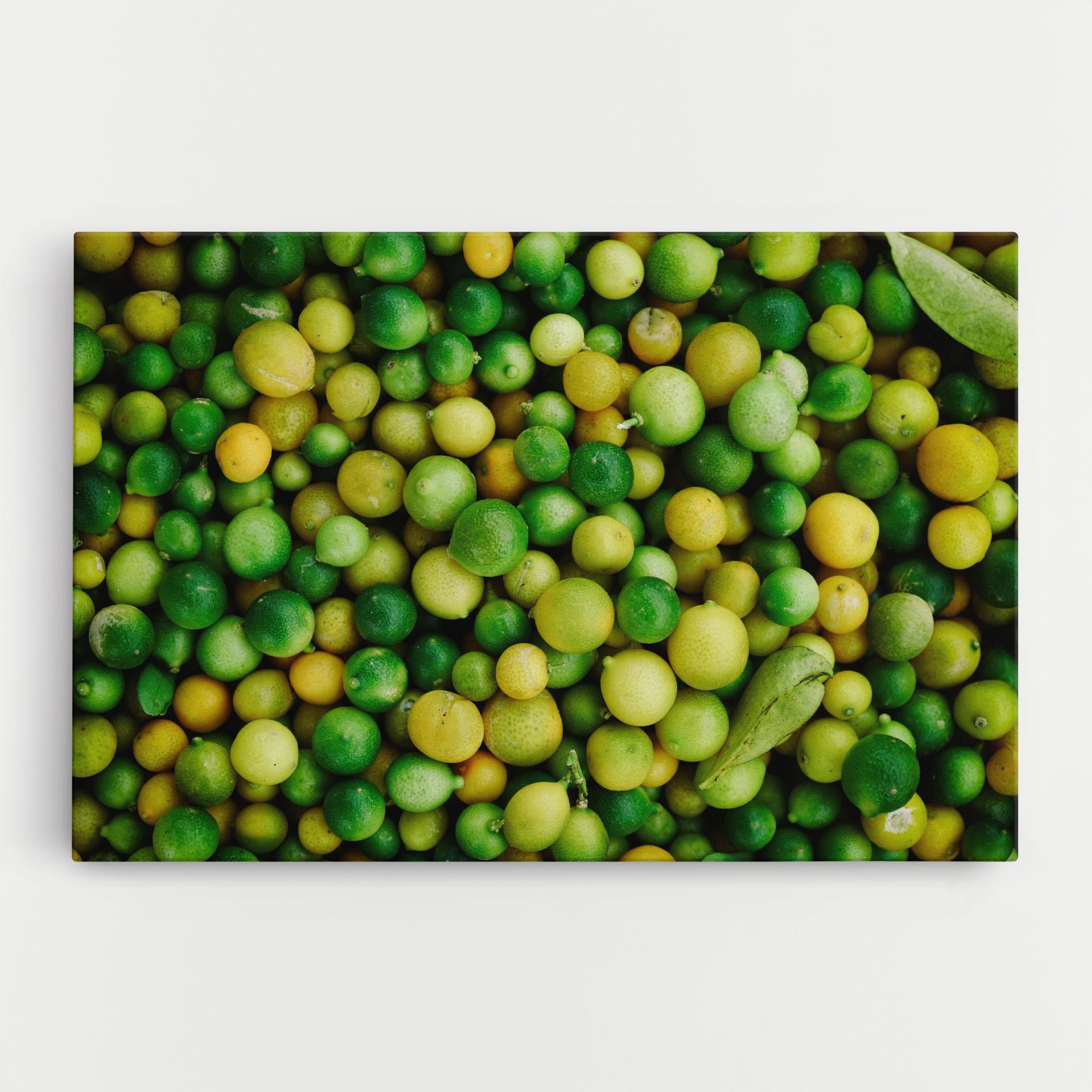 Картина на платно Green Lime mockup 0