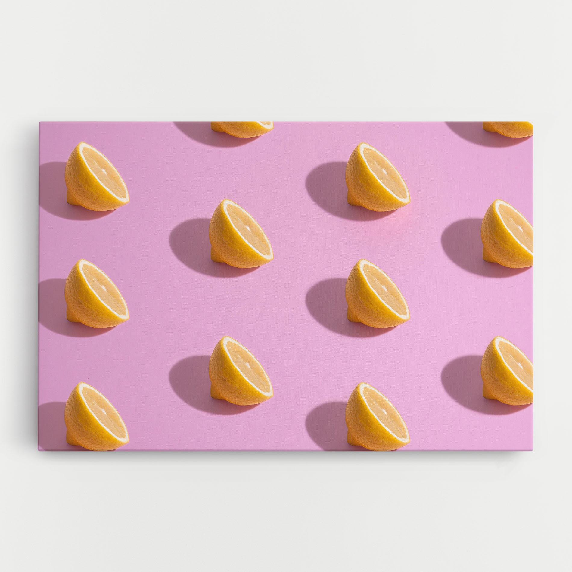 Картина на платно Lemon Pattern mockup 0
