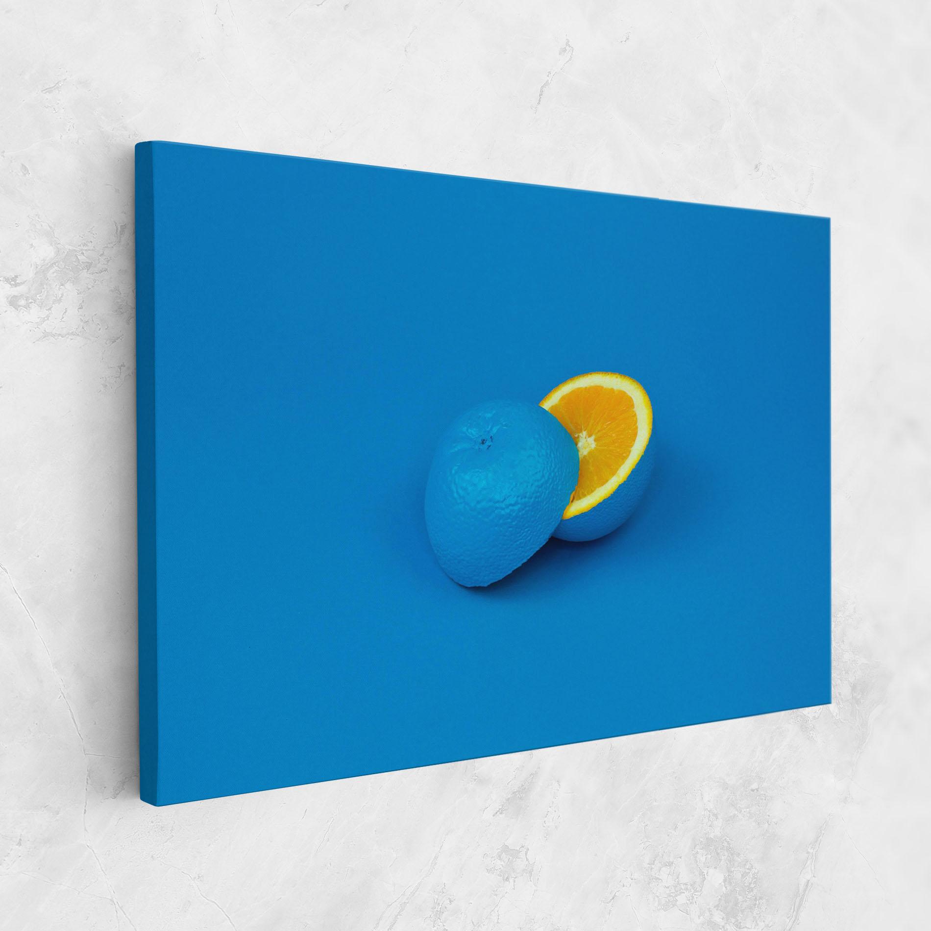 Картина на платно Blue Orange mockup 1
