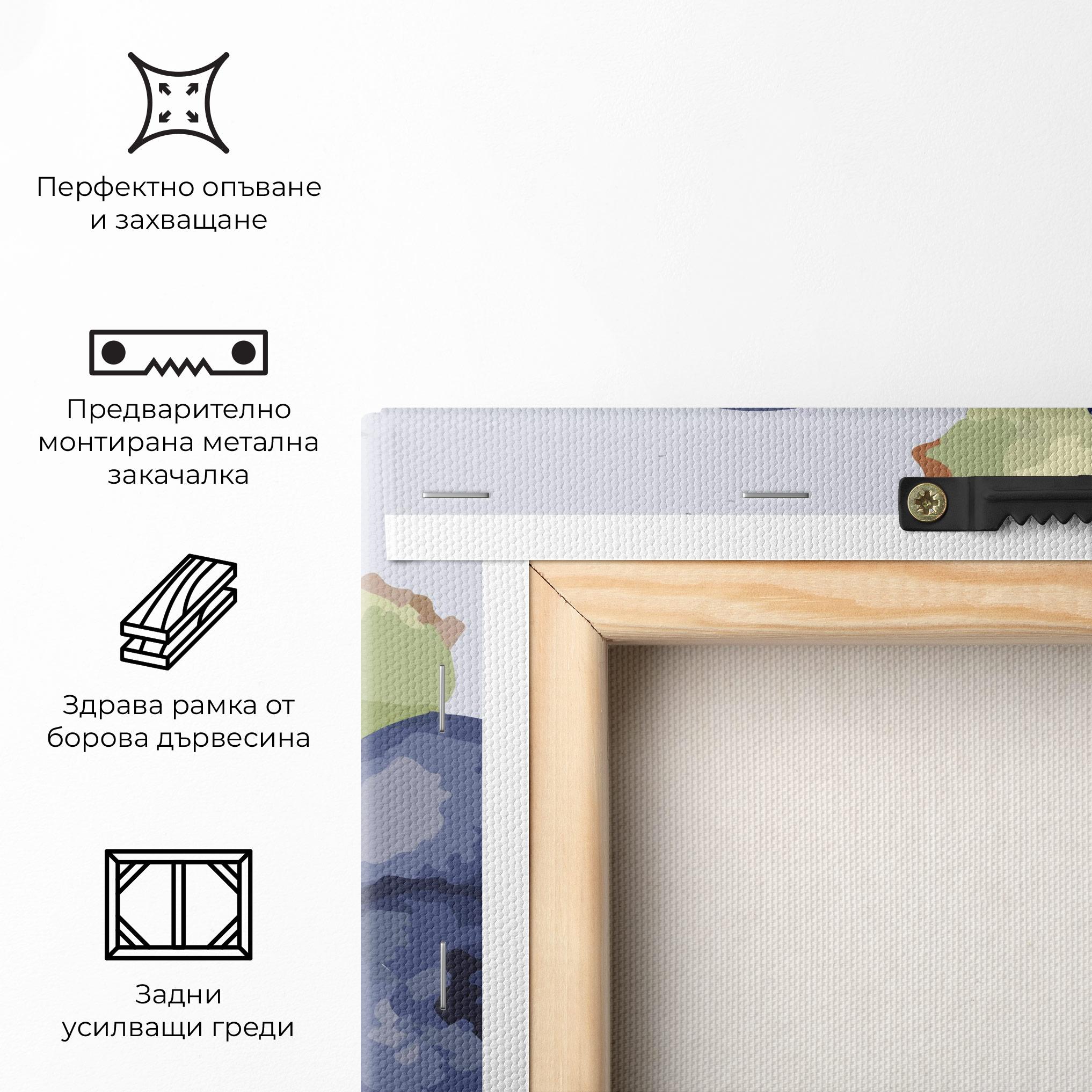 Картина на платно Blueberries Art mockup 5