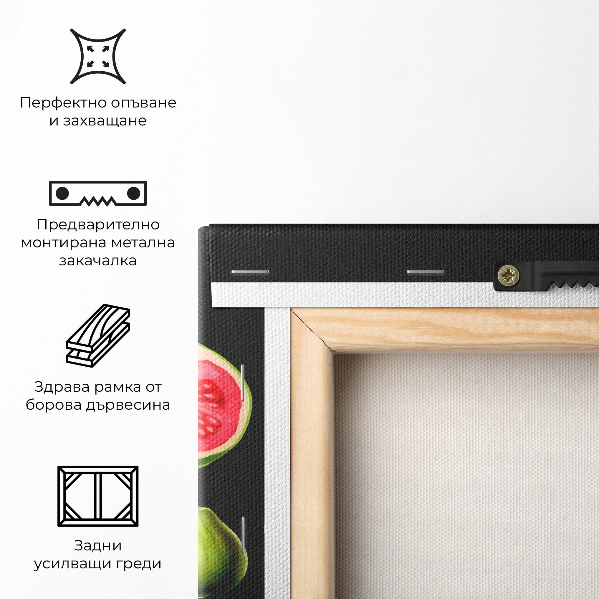 Картина на платно Green Fruit mockup 5