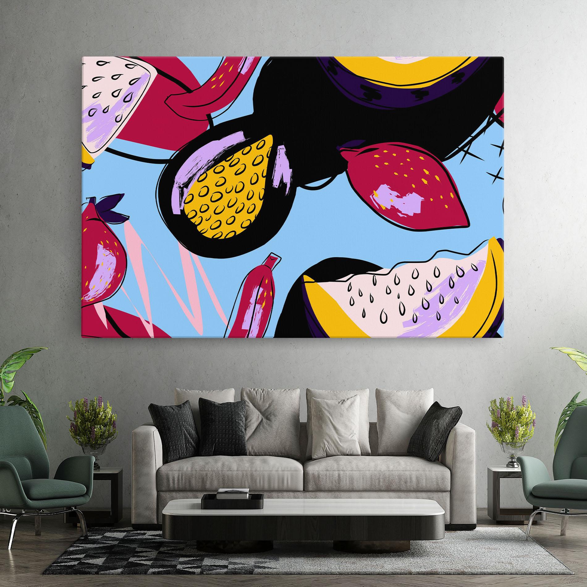 Картина на платно Colorful Fruits mockup 7