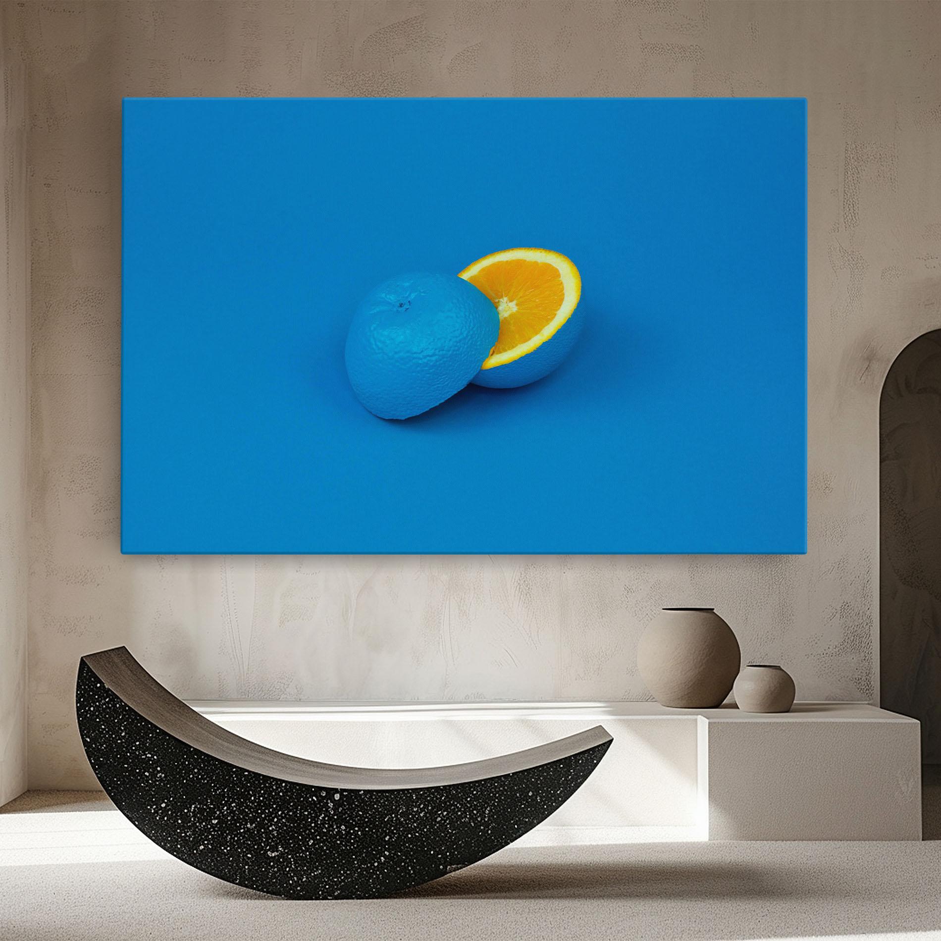 Картина на платно Blue Orange mockup 8