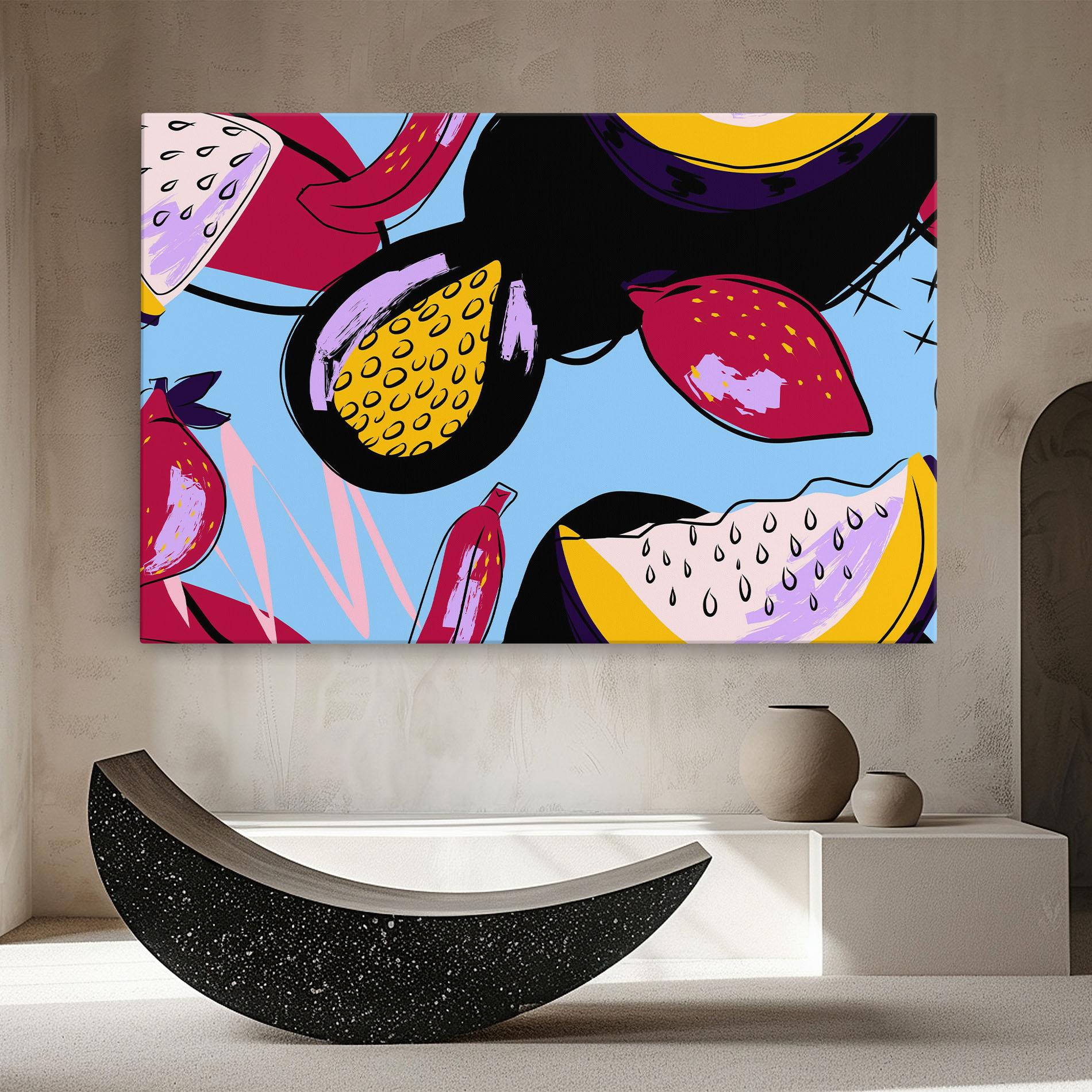 Картина на платно Colorful Fruits mockup 8