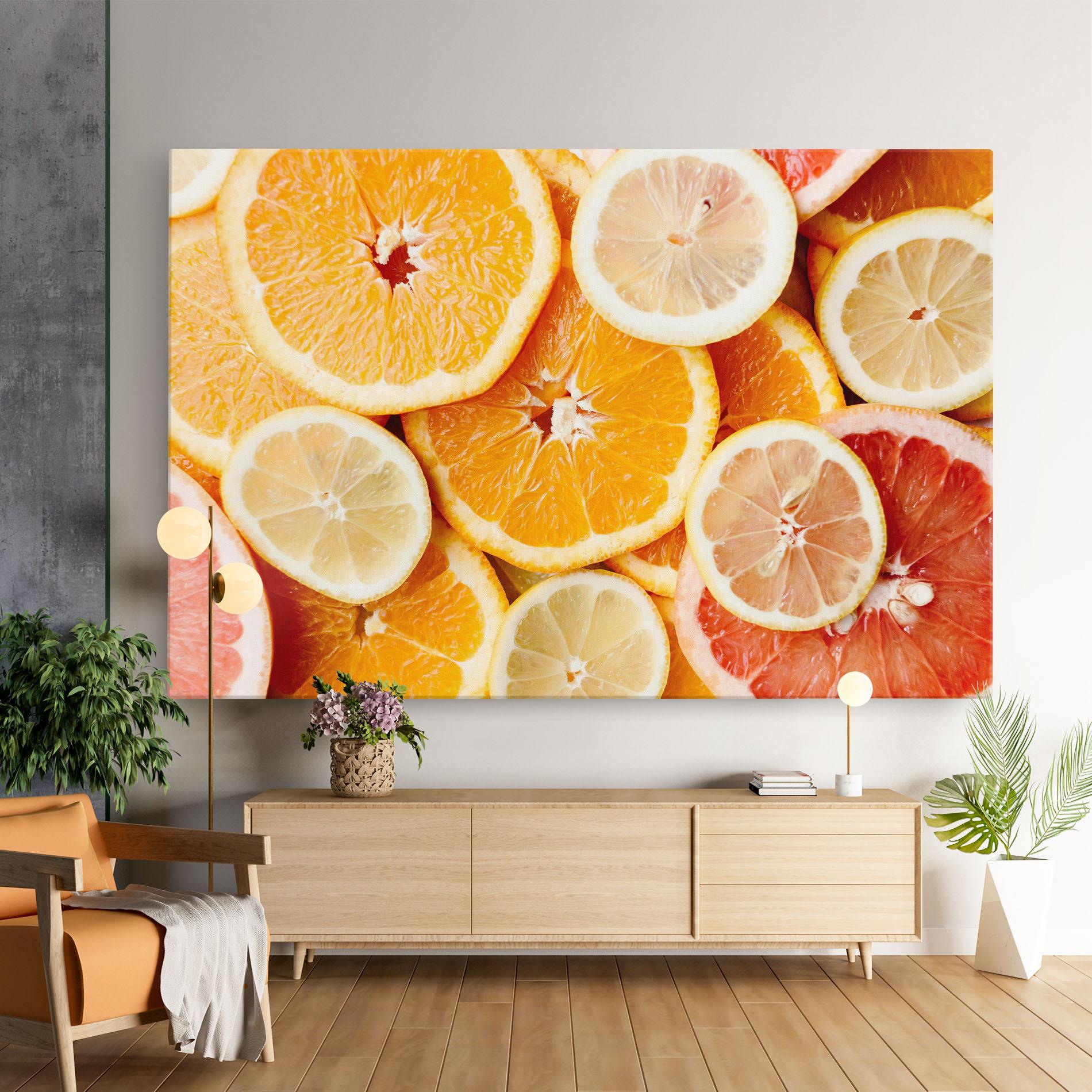 Картина на платно Citrus Fruits mockup 9