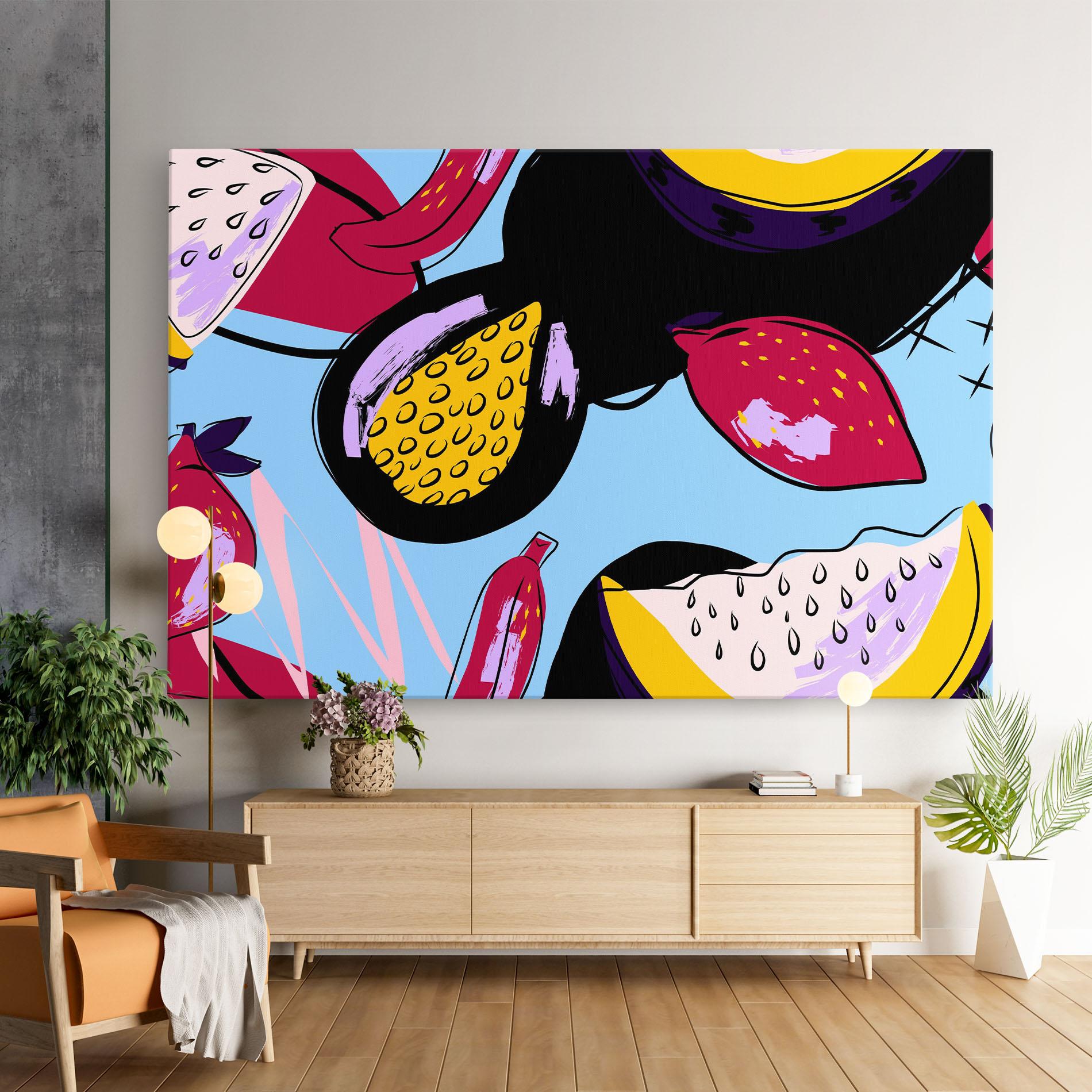 Картина на платно Colorful Fruits mockup 9