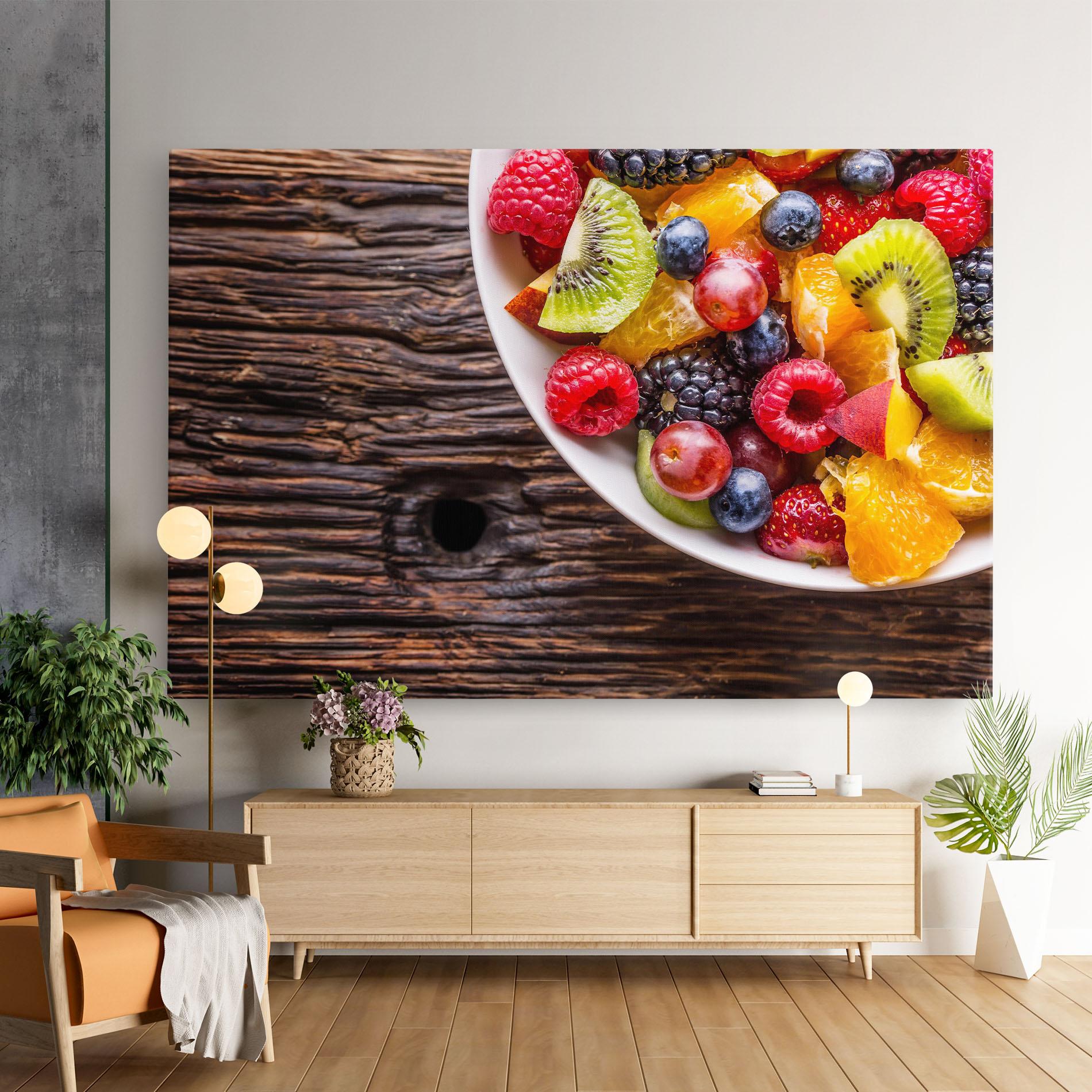 Картина на платно Fresh Fruit Salad mockup 9